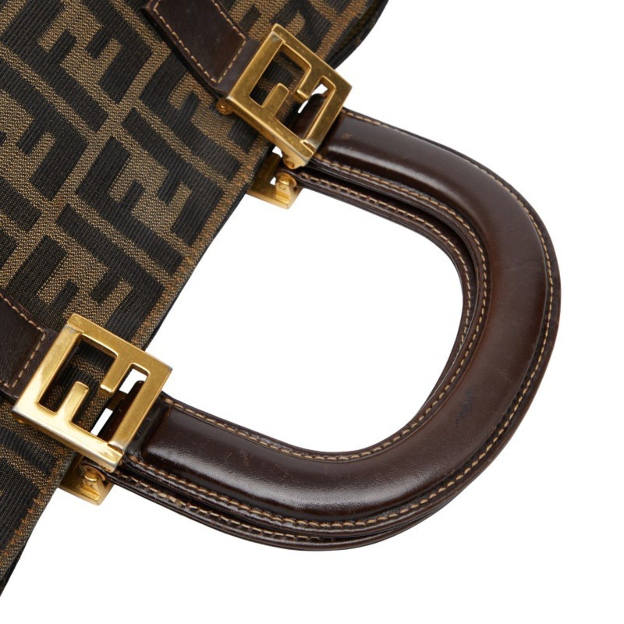 Canvas Leather Handbag (Pre-Owned) - Fendi - Modalova