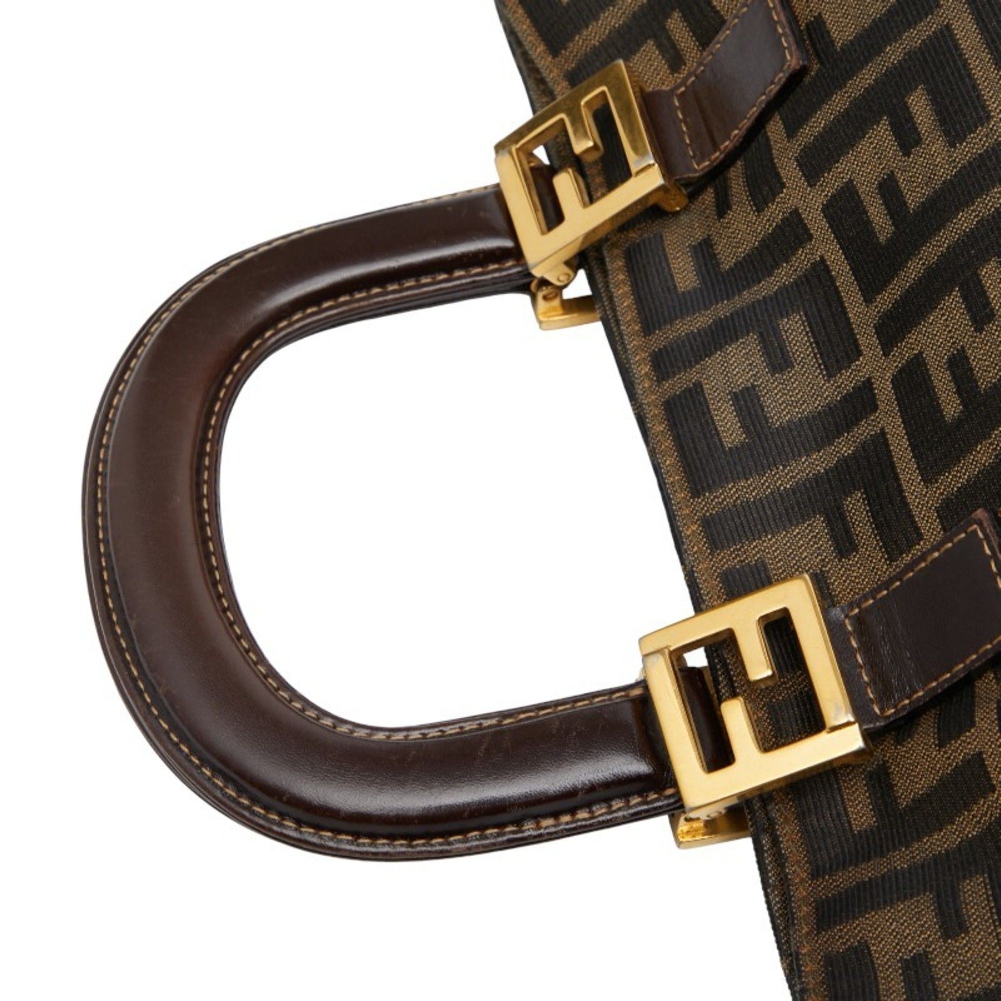 Canvas Leather Handbag (Pre-Owned) - Fendi - Modalova
