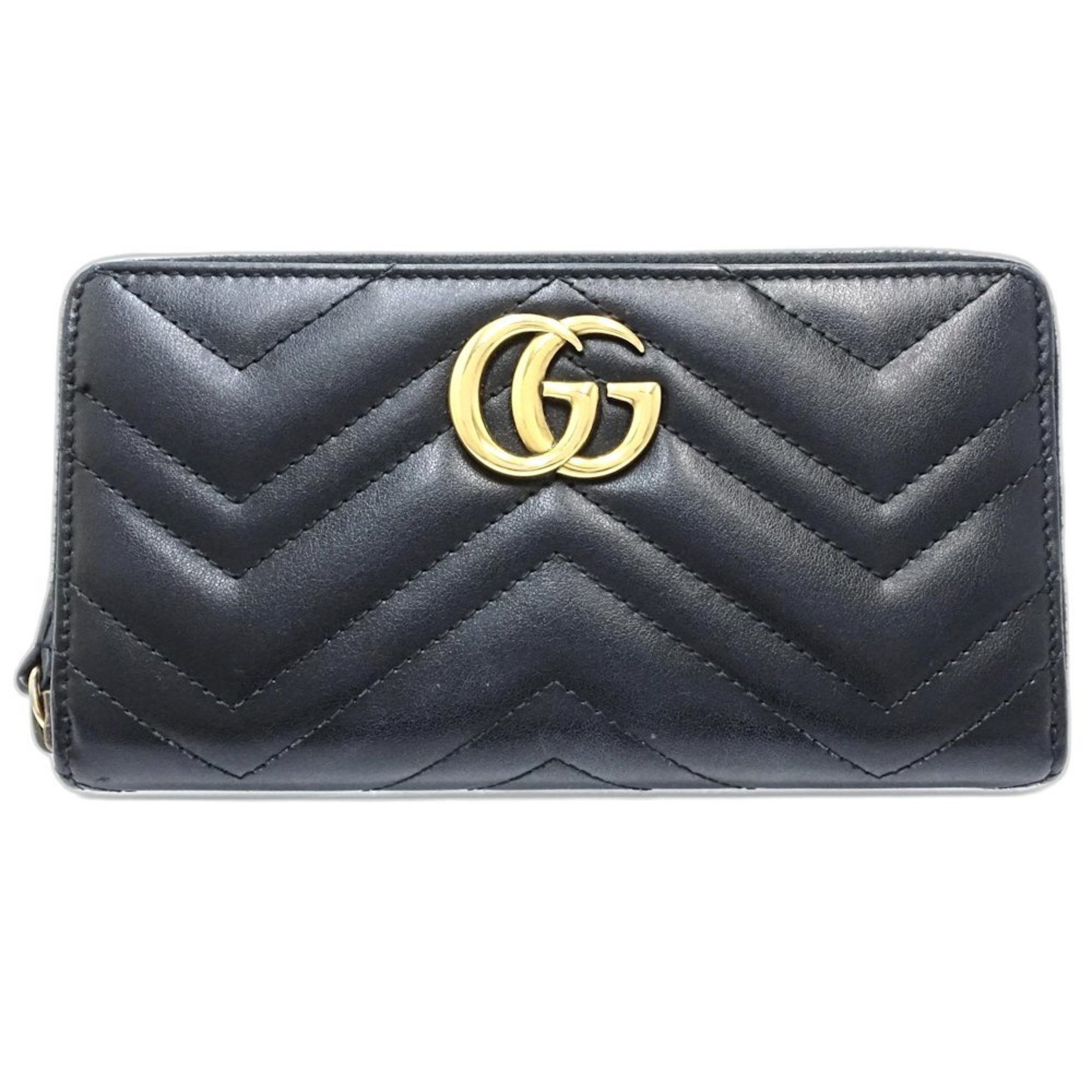 Leather Long Wallet (Bi-Fold) (Pre-Owned) - Gucci - Modalova