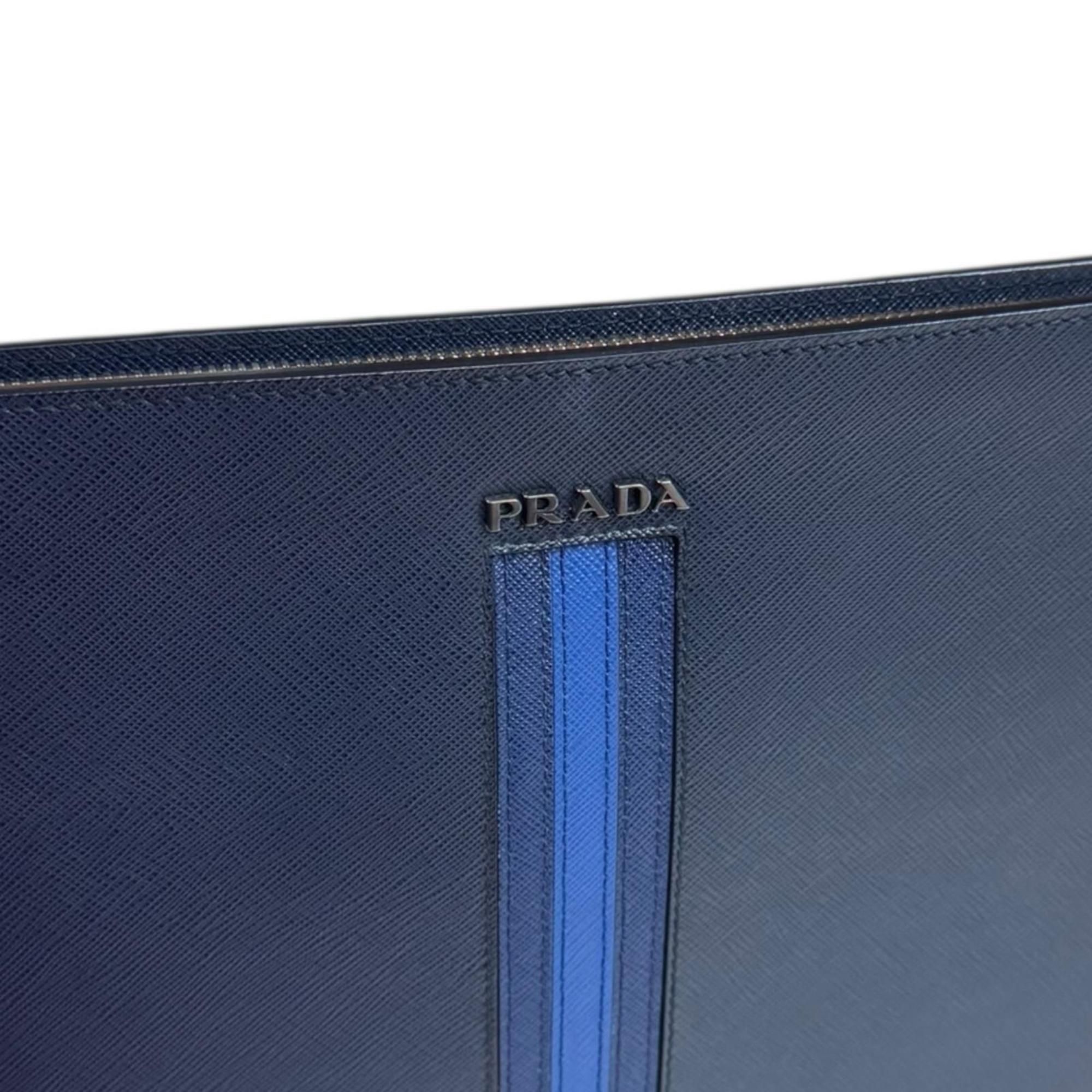 Leather Clutch Bag (Pre-Owned) - Prada - Modalova