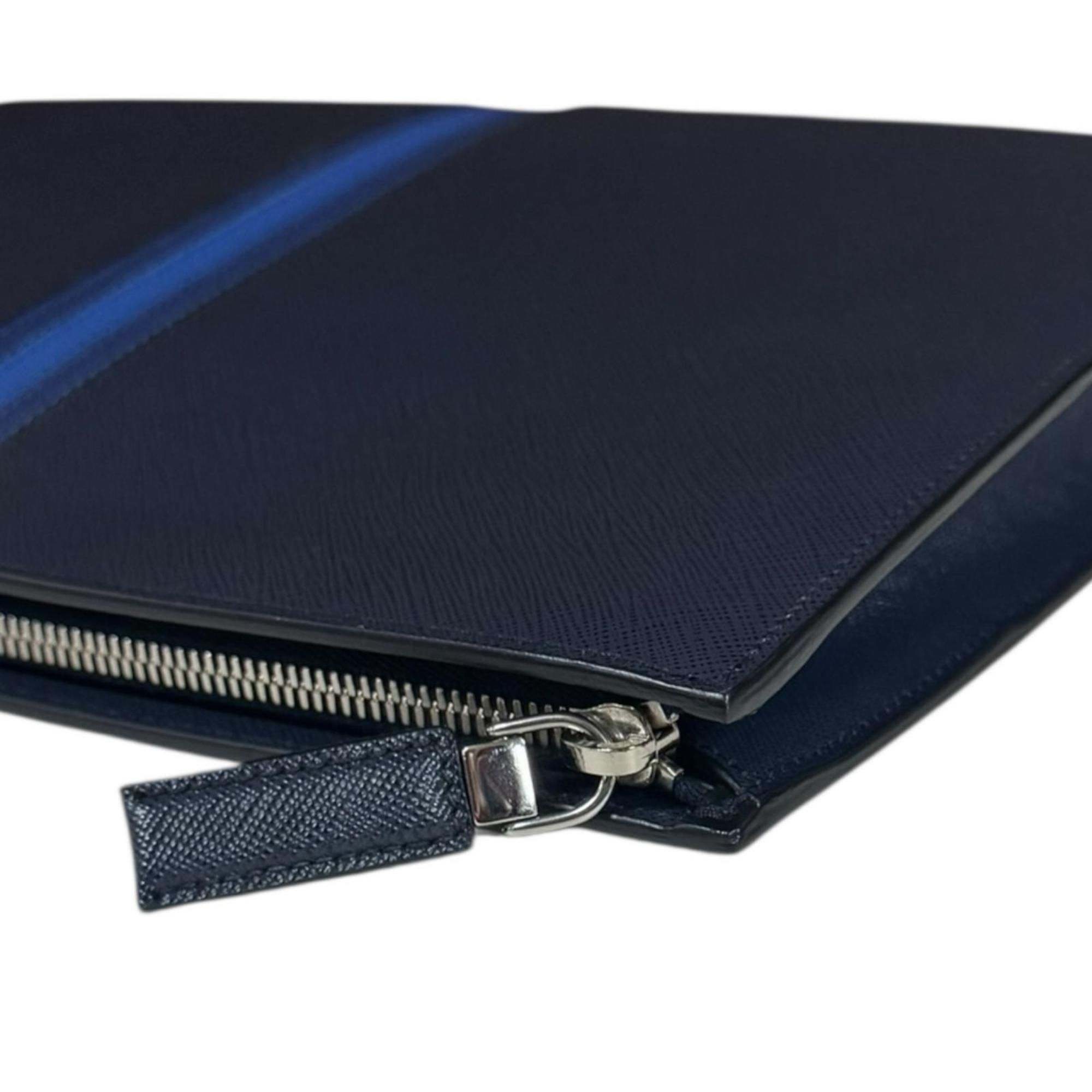 Leather Clutch Bag (Pre-Owned) - Prada - Modalova