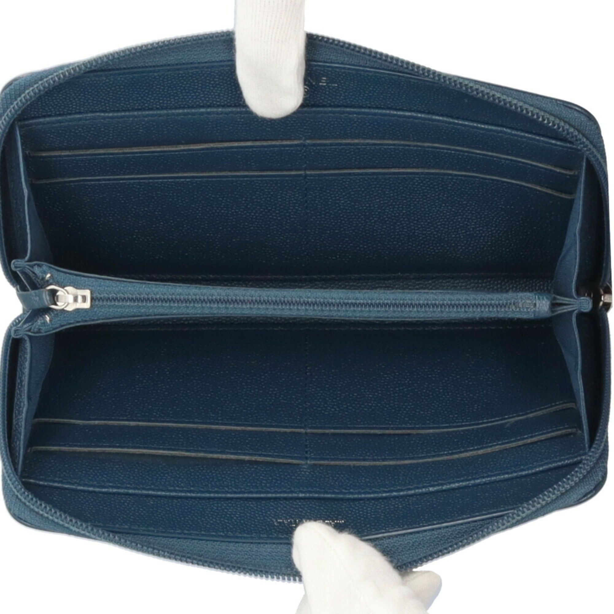 Leather Long Wallet (Bi-Fold) (Pre-Owned) - Chanel - Modalova