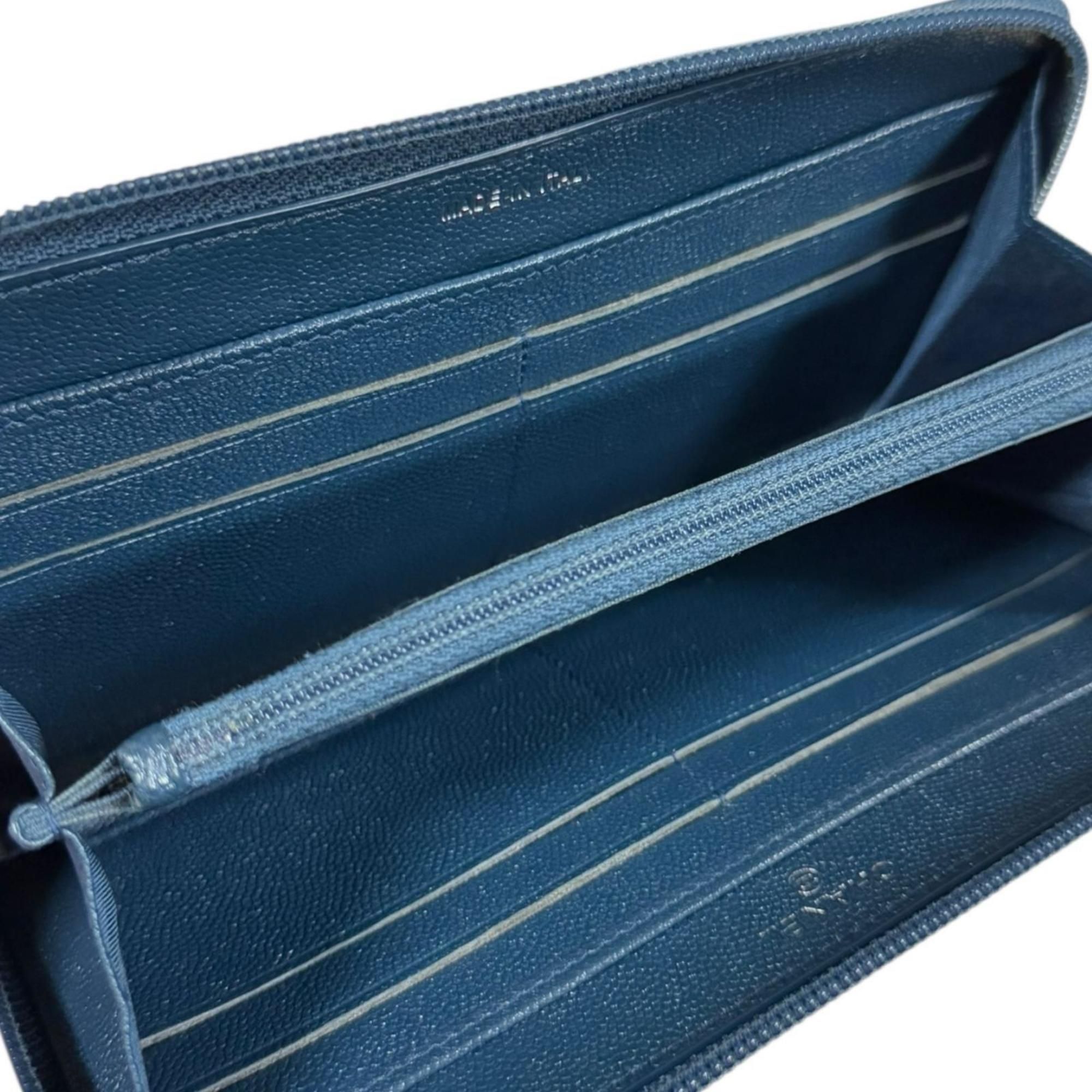 Leather Long Wallet (Bi-Fold) (Pre-Owned) - Chanel - Modalova
