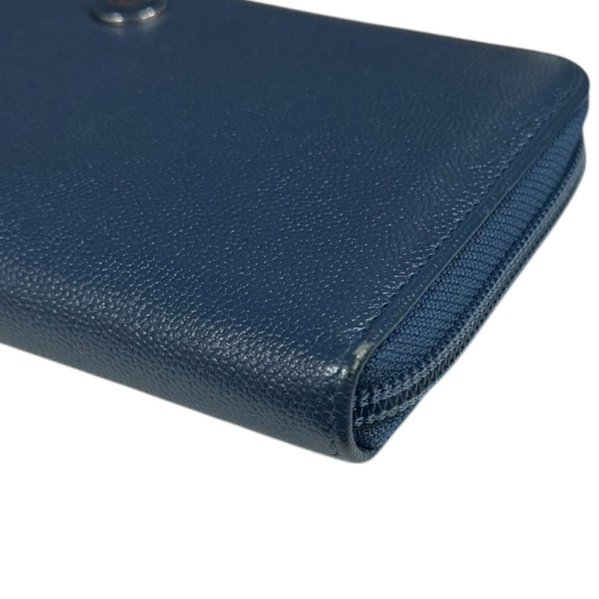 Leather Long Wallet (Bi-Fold) (Pre-Owned) - Chanel - Modalova
