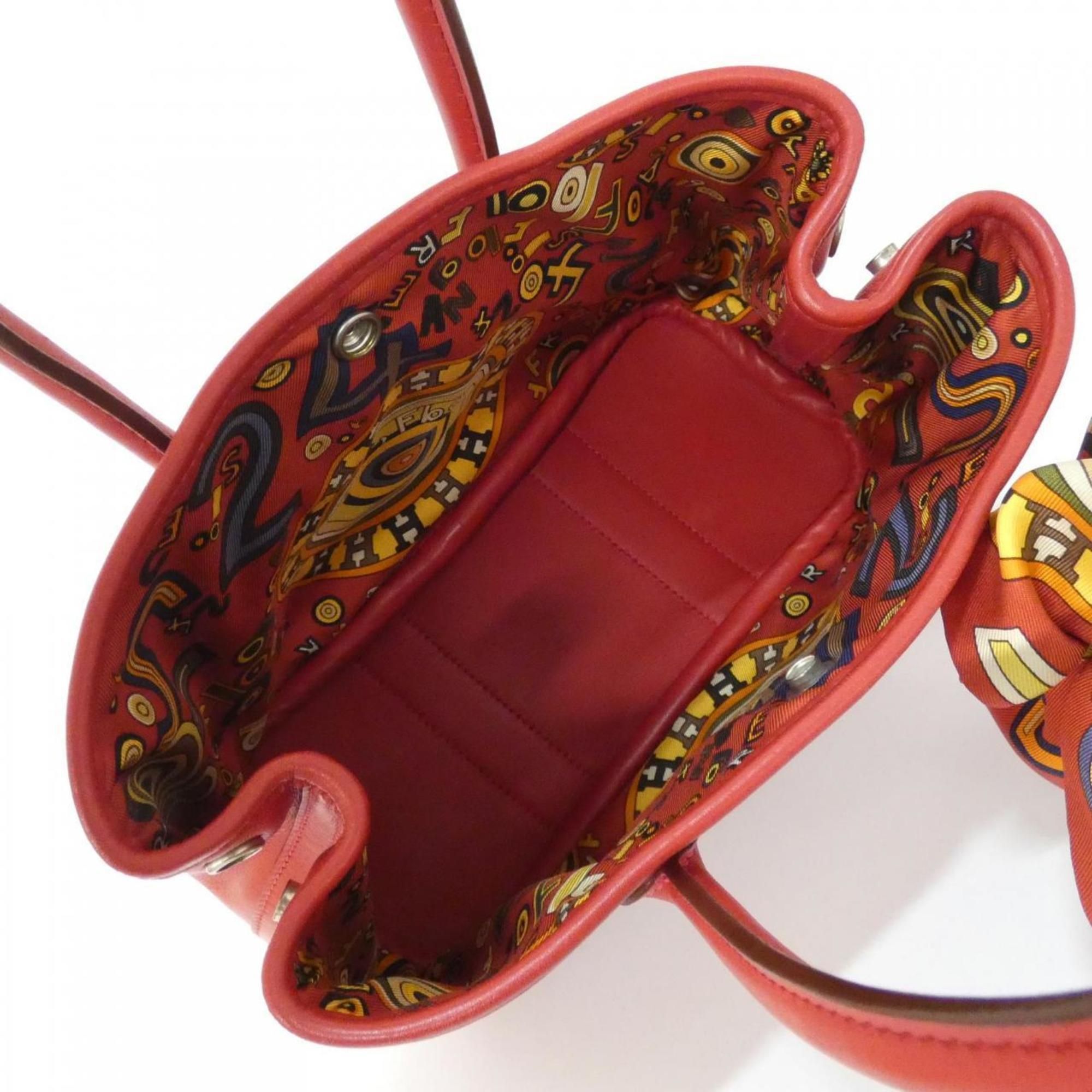 Swift Leather Silk Handbag (Pre-Owned) - Hermes - Modalova