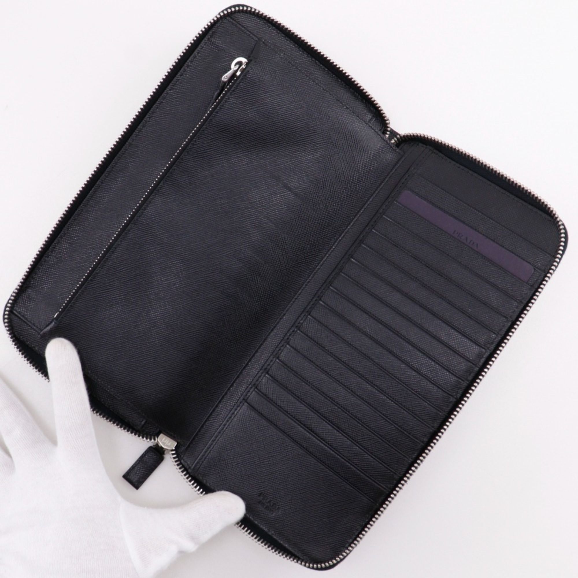 Saffiano Saffiano Long Wallet (Bi-Fold) (Pre-Owned) - Prada - Modalova