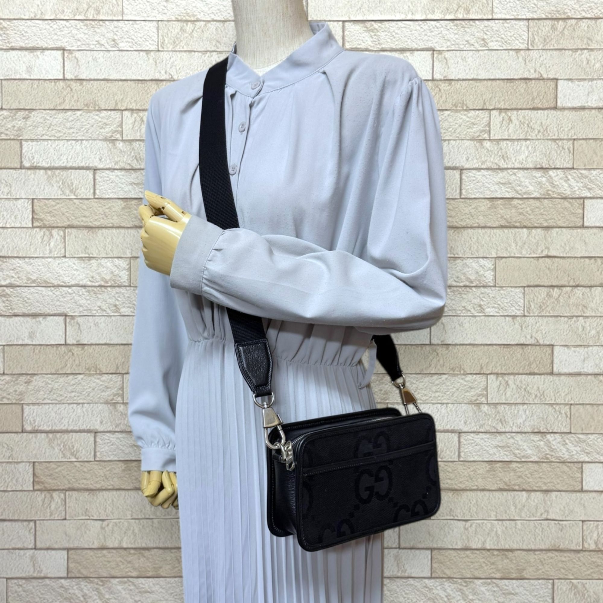 Gg Canvas Leather Shoulder Bag (Pre-Owned) - Gucci - Modalova