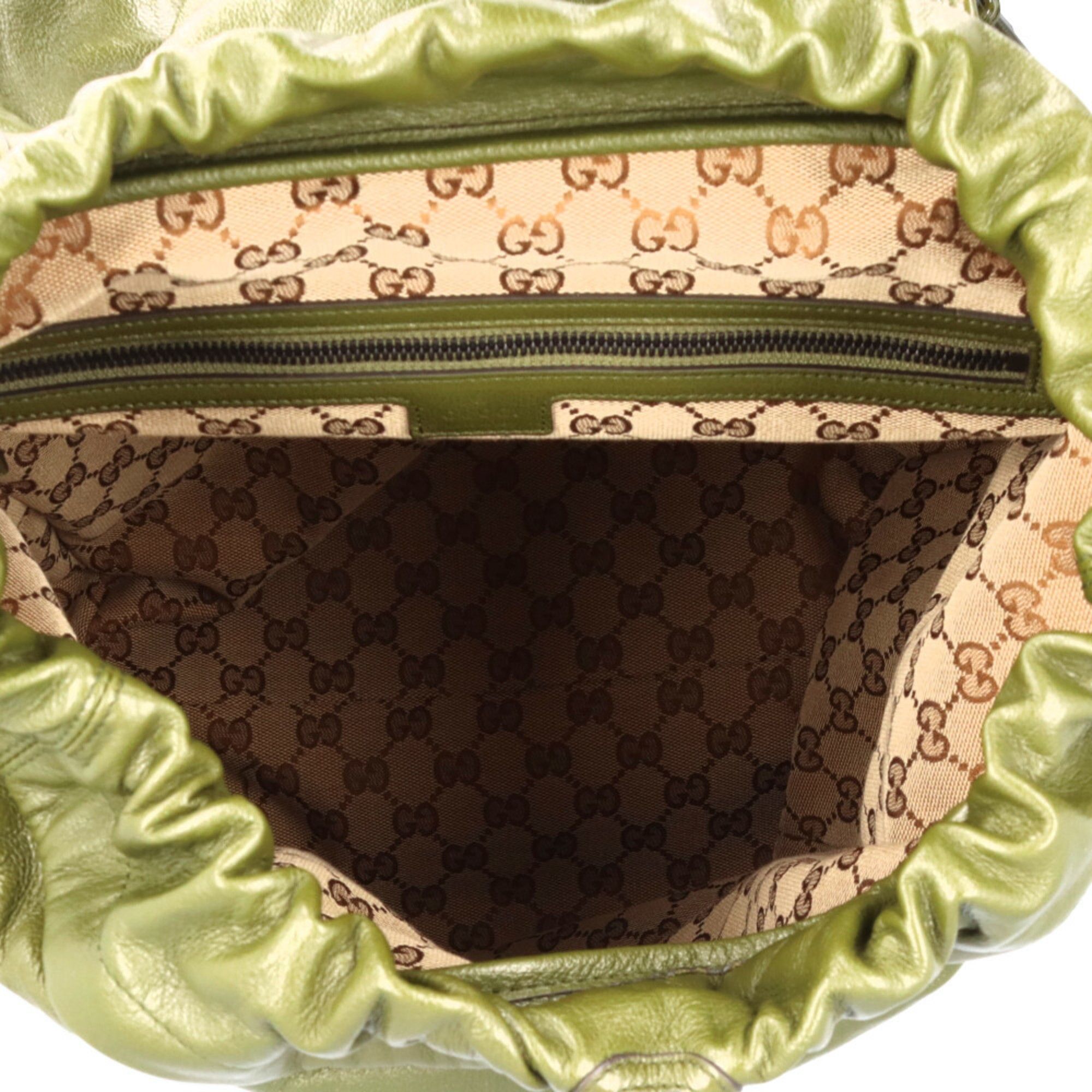 Leather Backpack (Pre-Owned) - Gucci - Modalova