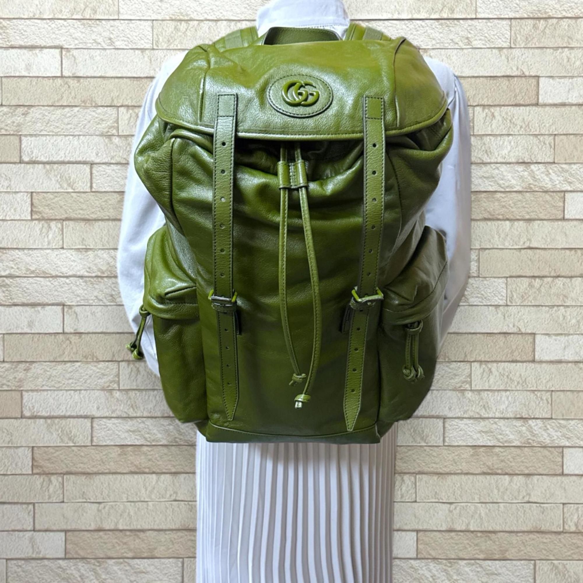 Leather Backpack (Pre-Owned) - Gucci - Modalova