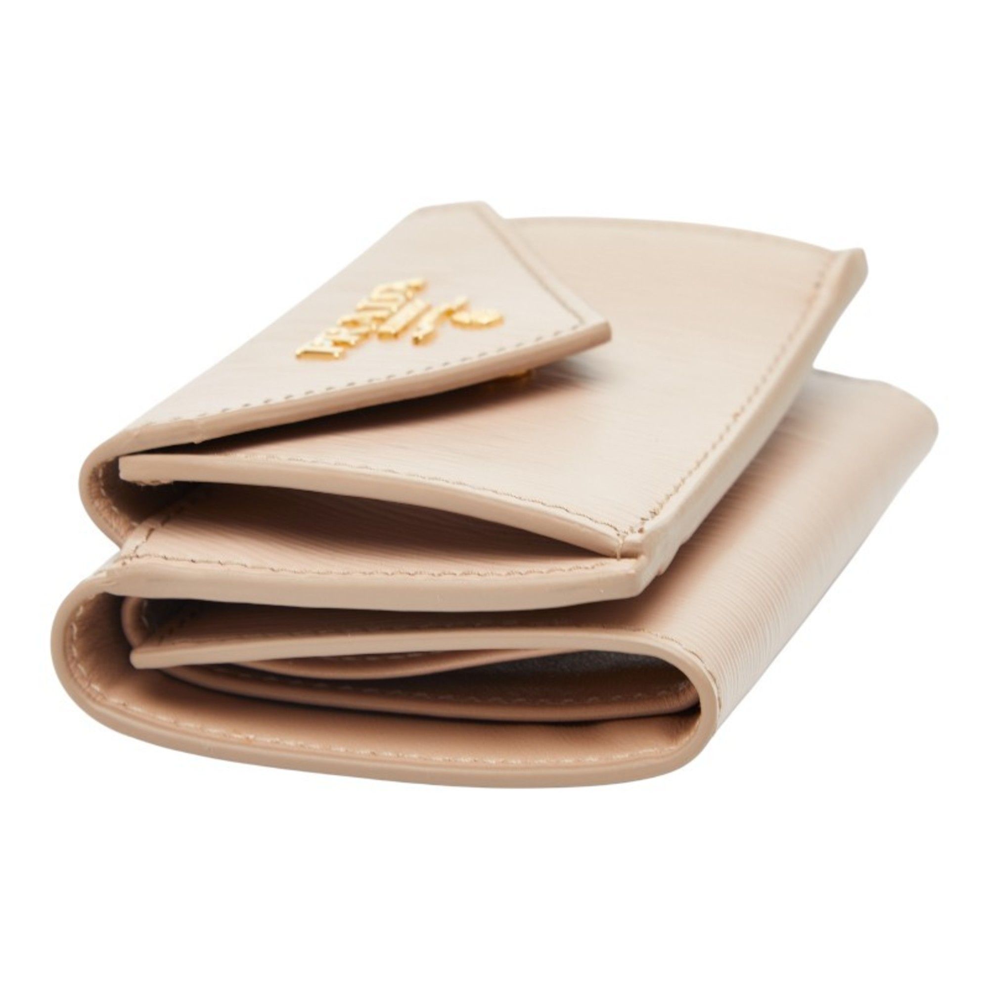 Leather Wallet (Tri-Fold) (Pre-Owned) - Prada - Modalova