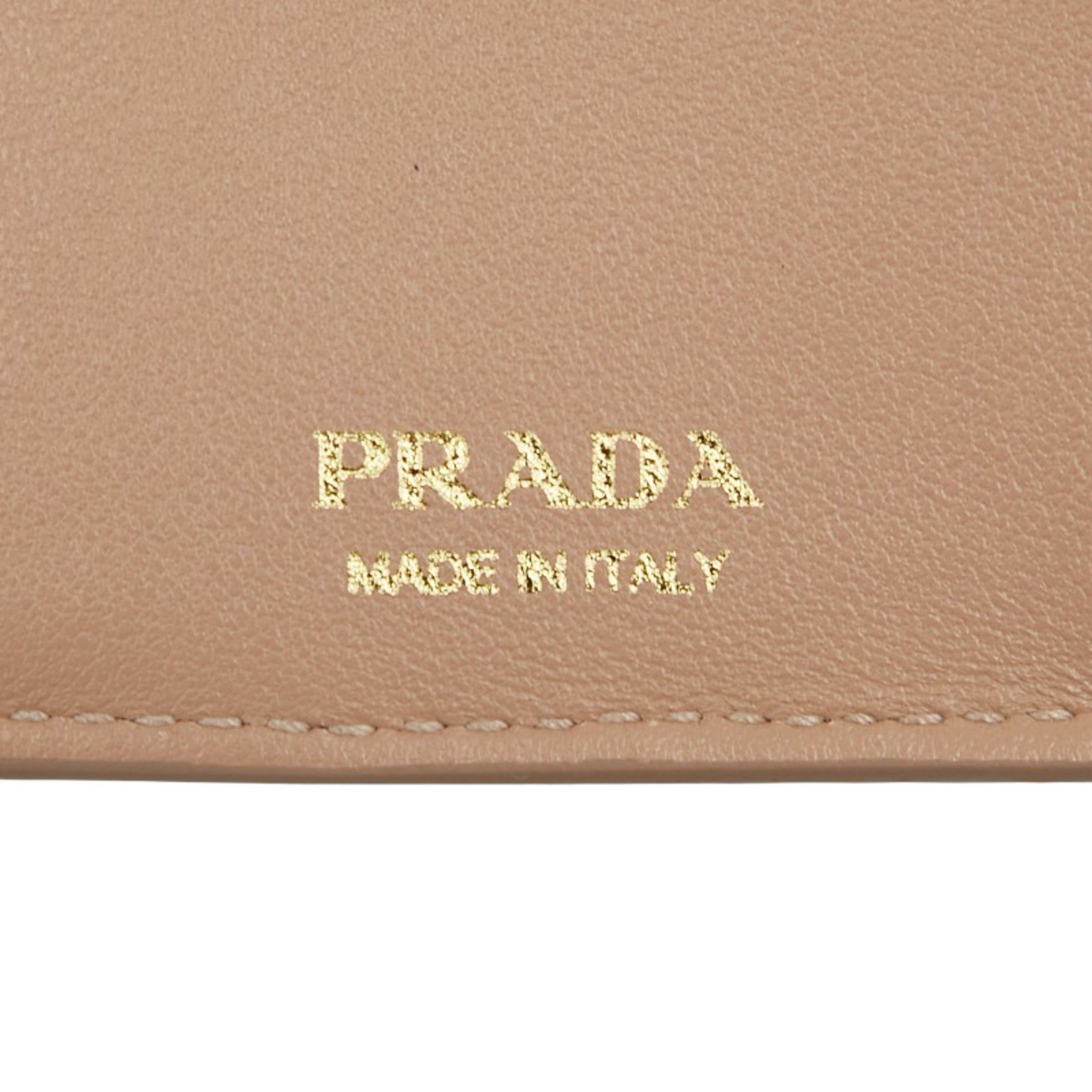 Leather Wallet (Tri-Fold) (Pre-Owned) - Prada - Modalova