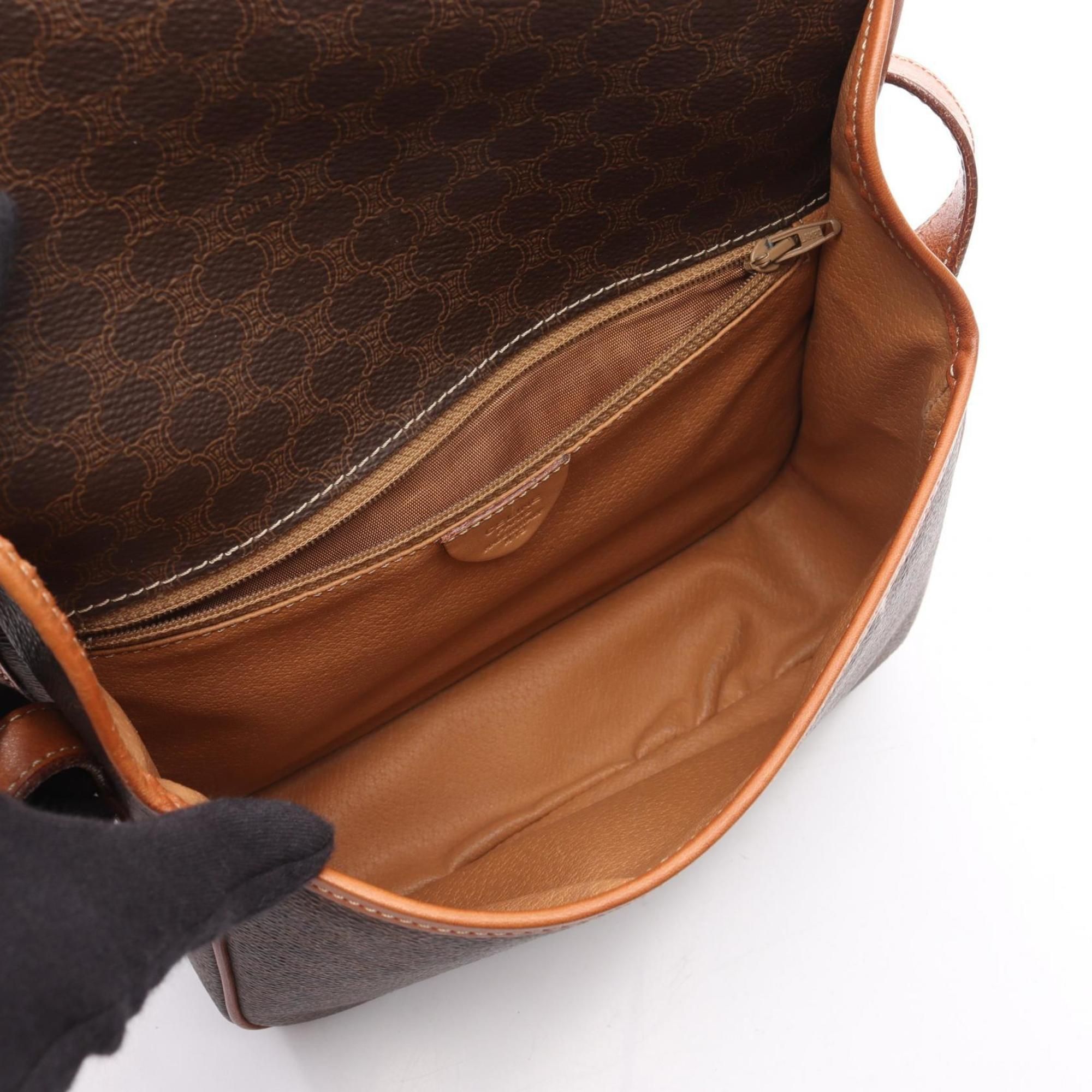 Coated Canvas Leather Shoulder Bag (Pre-Owned) - Celine - Modalova