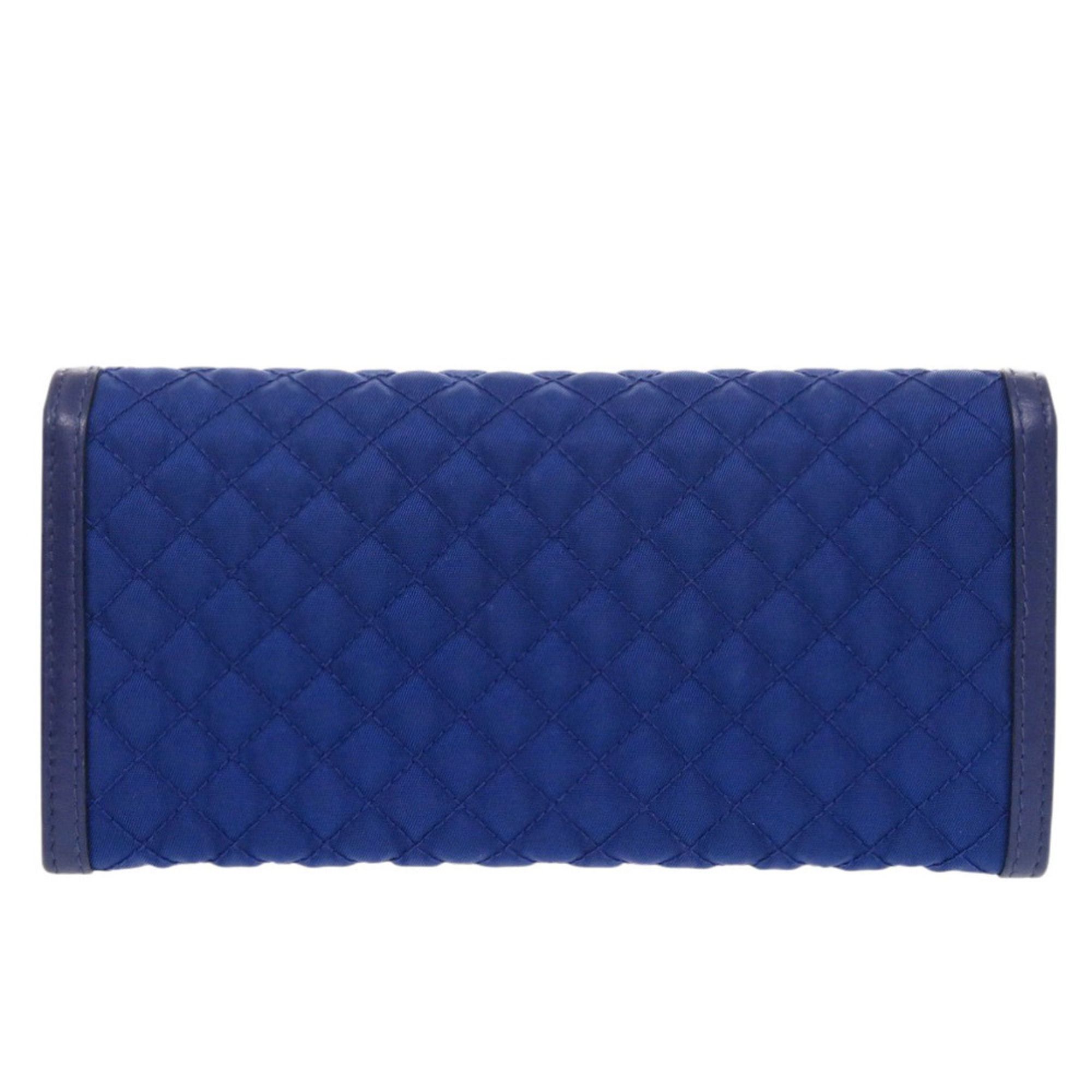 Nylon Leather Long Wallet (Bi-Fold) (Pre-Owned) - Prada - Modalova