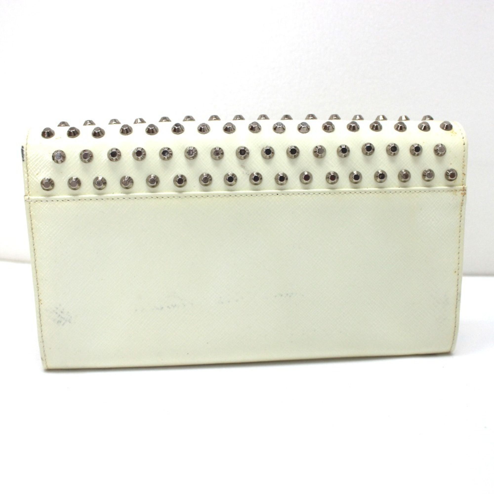 Leather Long Wallet (Bi-Fold) (Pre-Owned) - Prada - Modalova