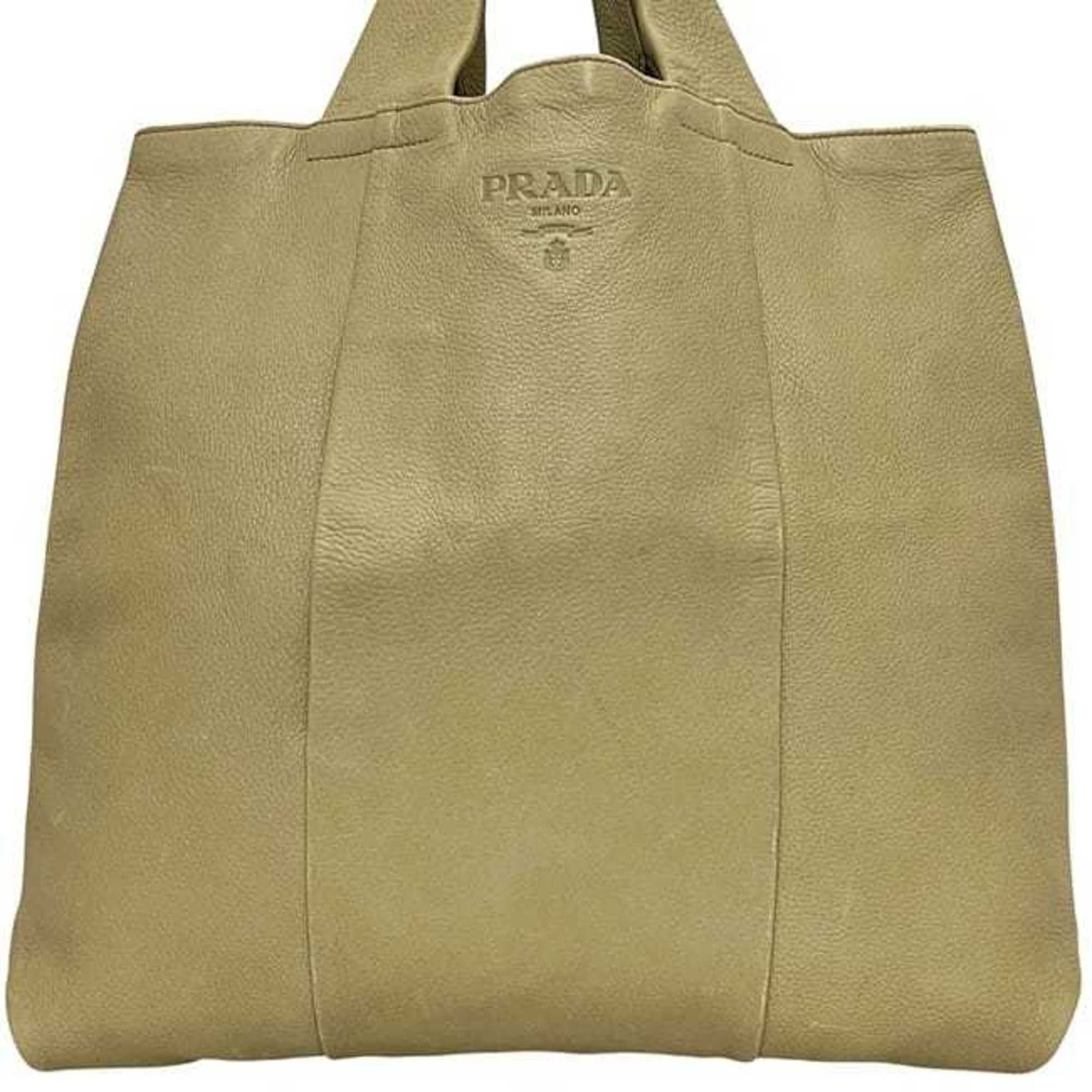 Leather Tote Bag (Pre-Owned) - Prada - Modalova