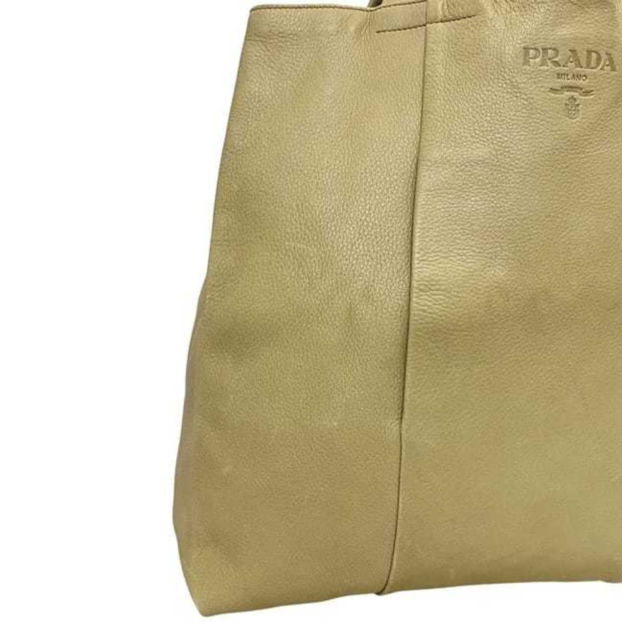 Leather Tote Bag (Pre-Owned) - Prada - Modalova