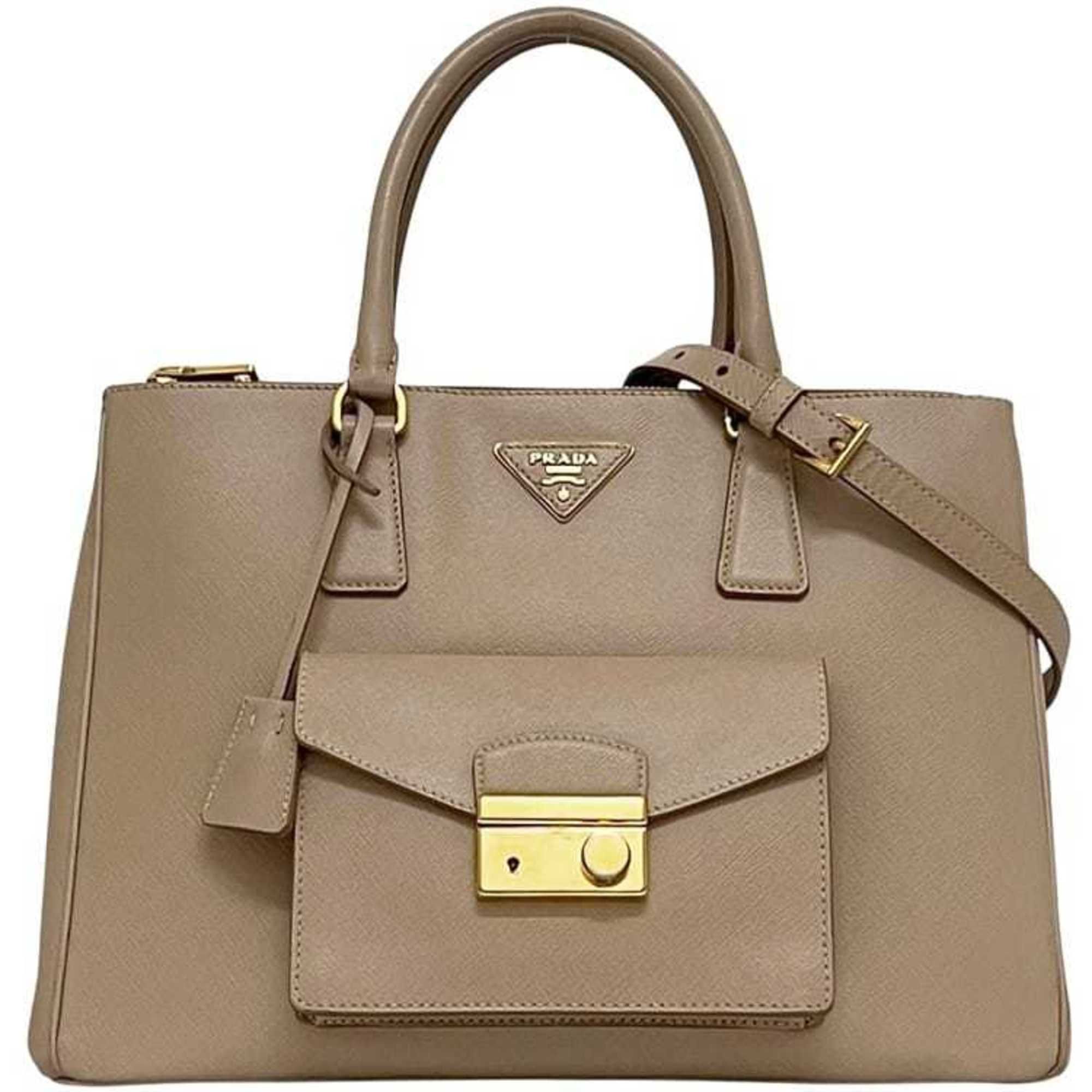 Saffiano Triangle Handbag Shoulder Bag (Pre-Owned) - Prada - Modalova