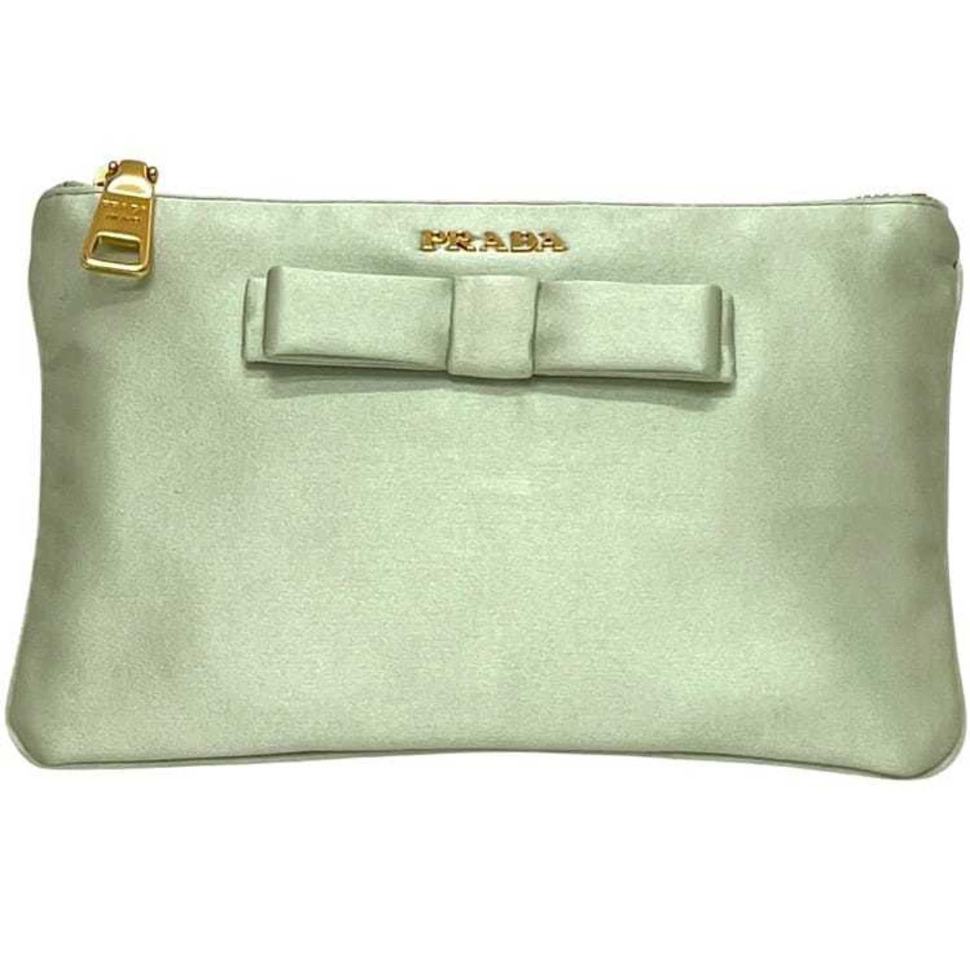 Satin Pouch (Pre-Owned) - Prada - Modalova