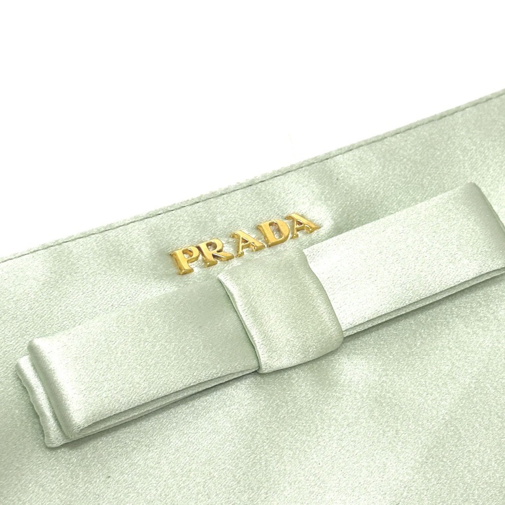 Satin Clutch Bag (Pre-Owned) - Prada - Modalova