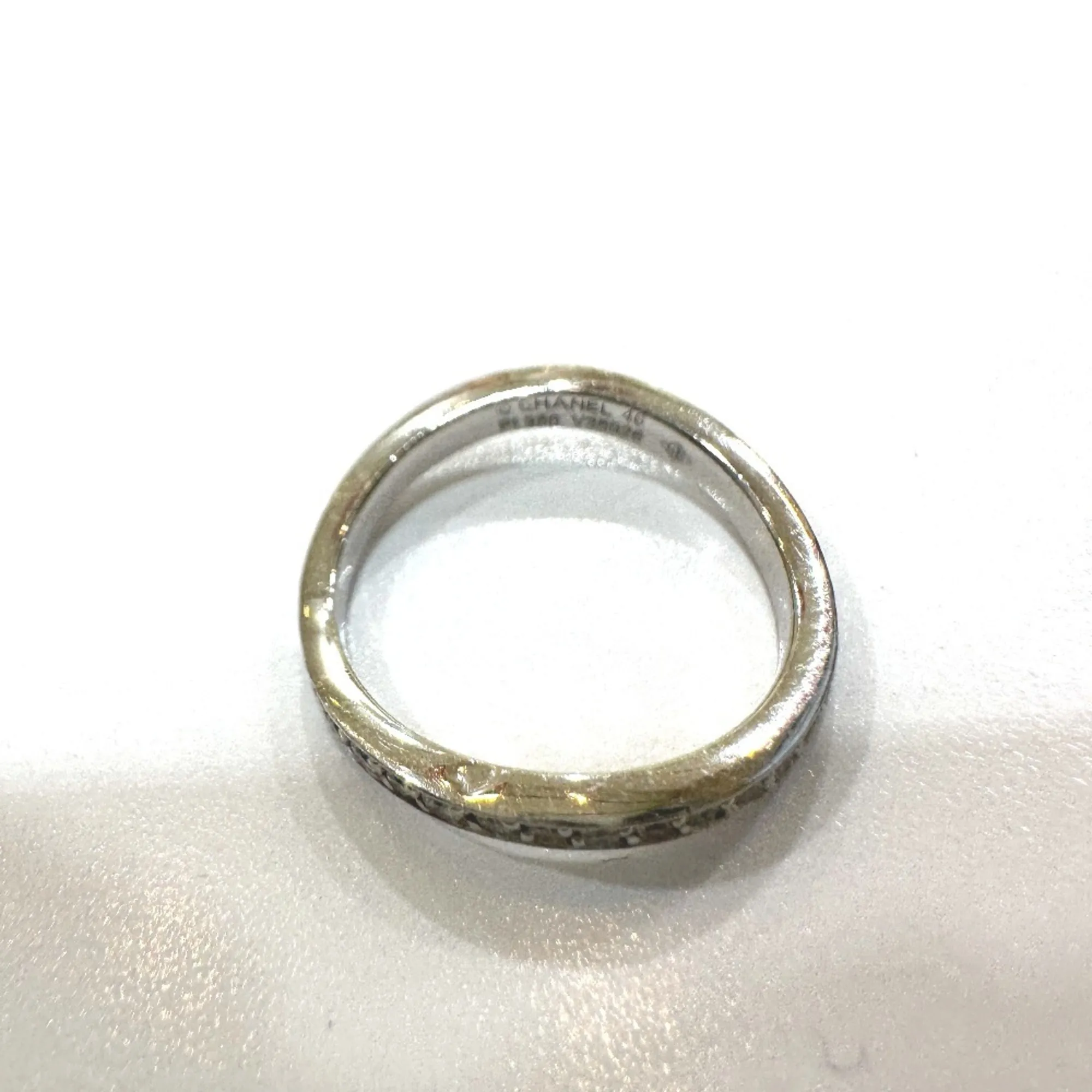 Platinum 950 Band Ring (Pre-Owned) - Chanel - Modalova