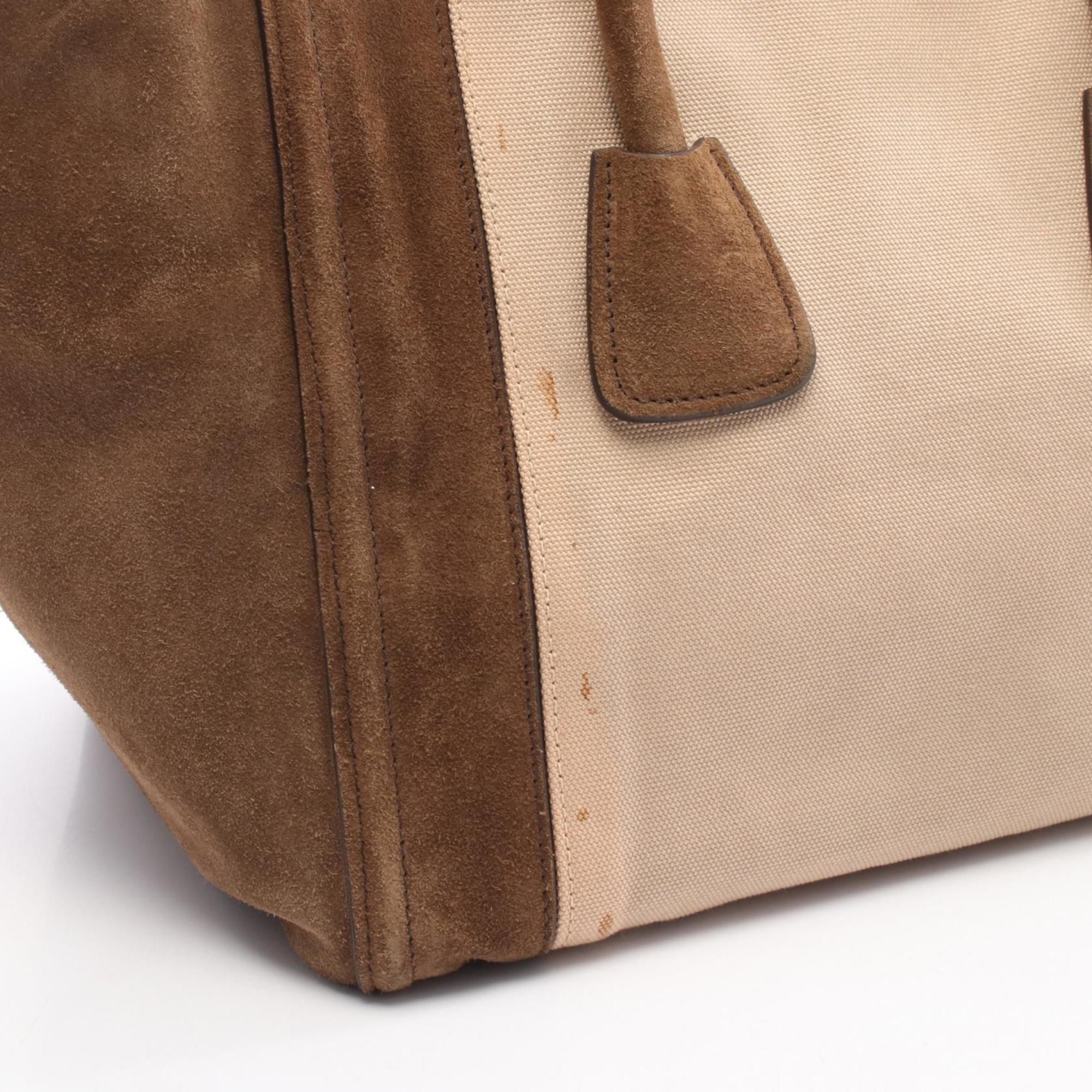 Canvas Suede Handbag (Pre-Owned) - Prada - Modalova