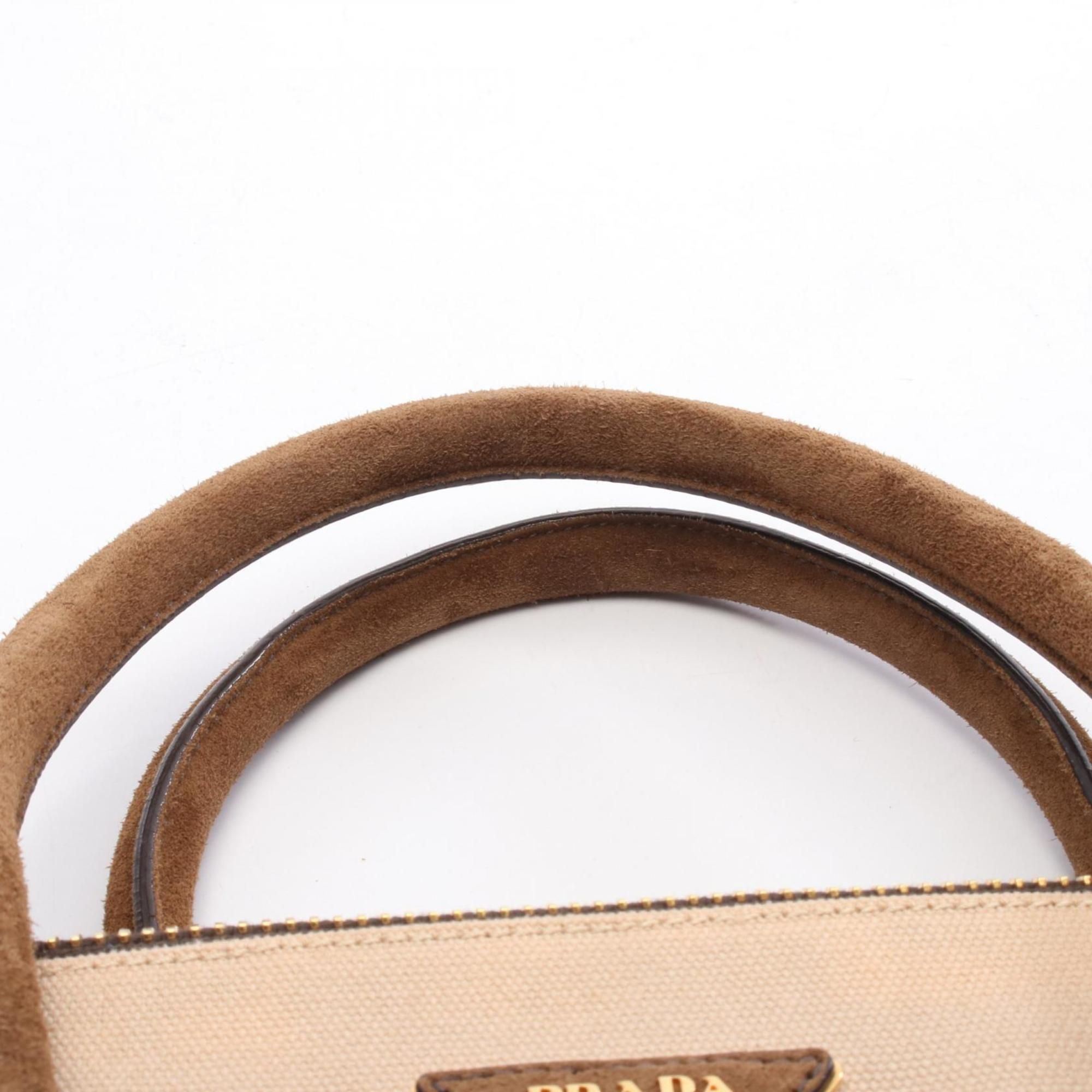 Canvas Suede Handbag (Pre-Owned) - Prada - Modalova