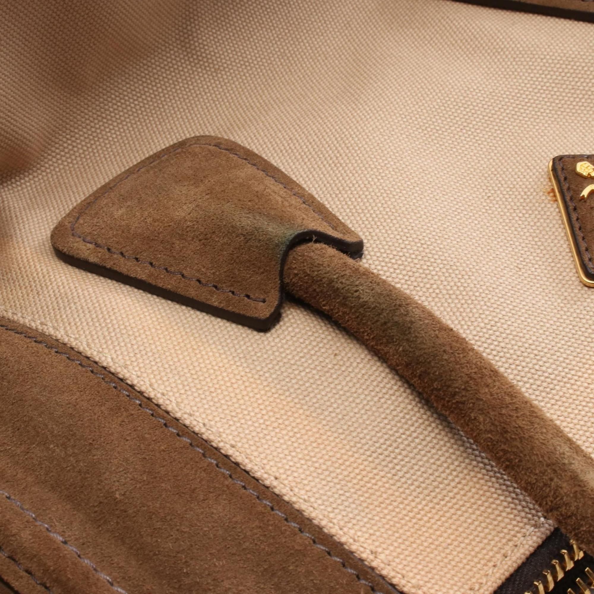 Canvas Suede Handbag (Pre-Owned) - Prada - Modalova