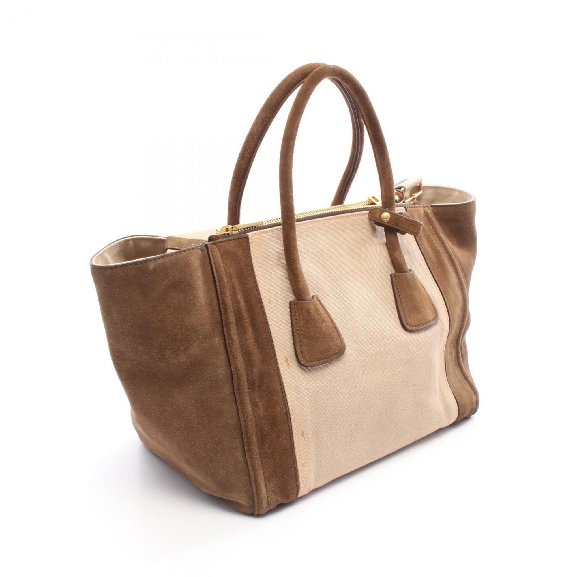 Canvas Suede Handbag (Pre-Owned) - Prada - Modalova