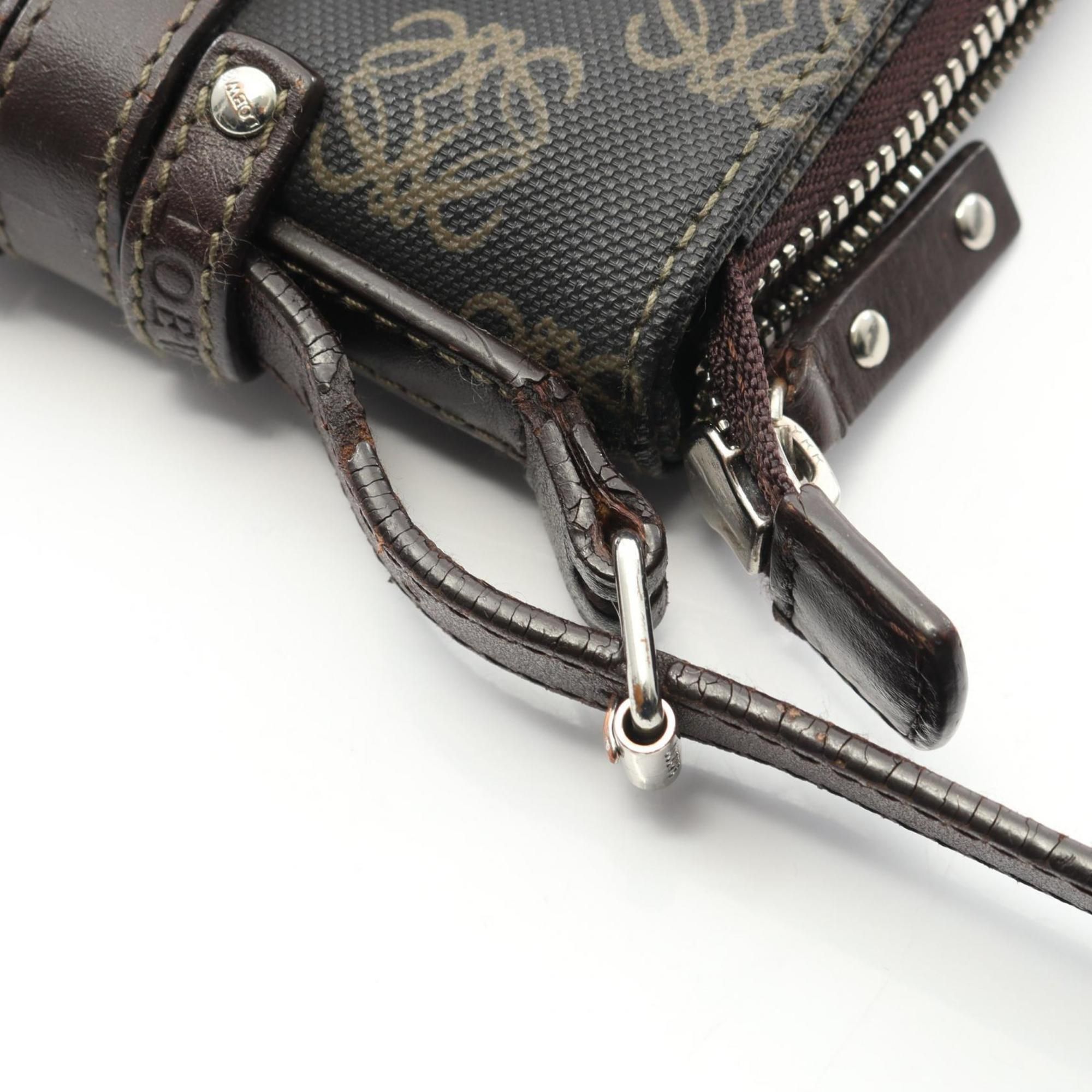 Coated Canvas Leather Shoulder Bag (Pre-Owned) - Loewe - Modalova