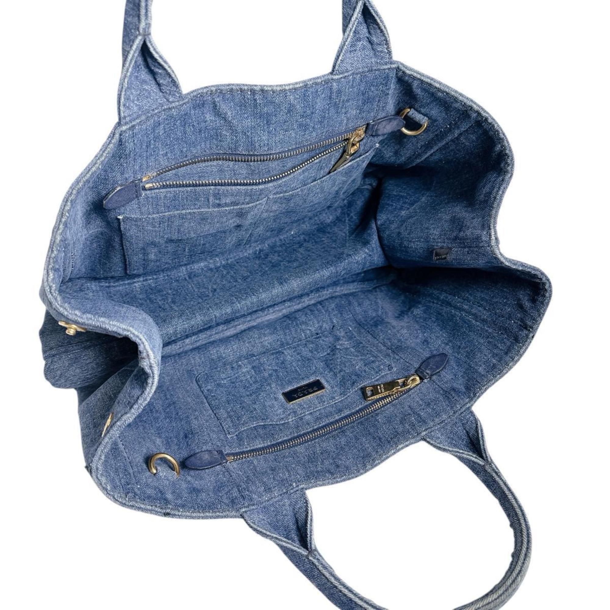 Denim Tote Bag (Pre-Owned) - Prada - Modalova