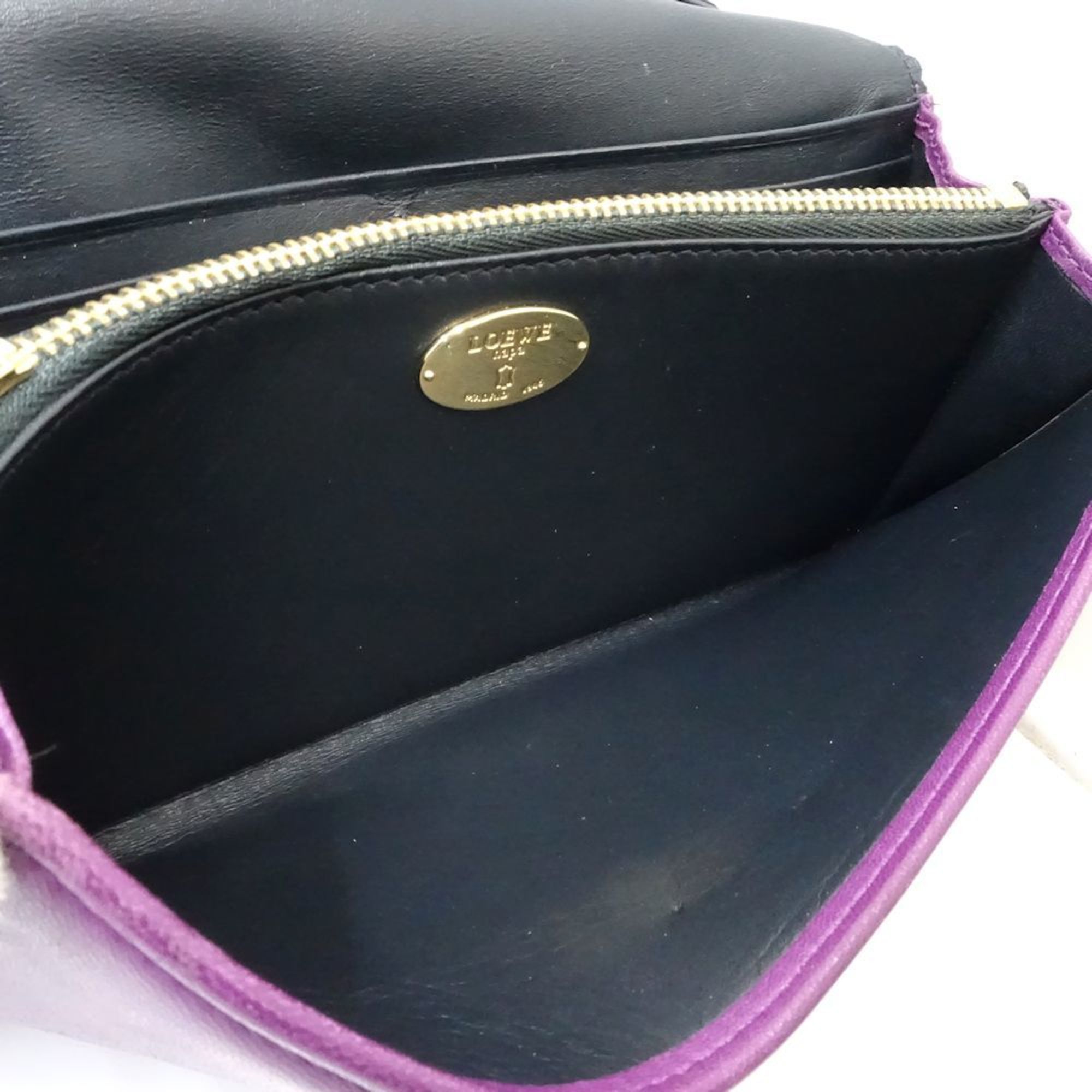 Leather Long Wallet (Bi-Fold) (Pre-Owned) - Loewe - Modalova