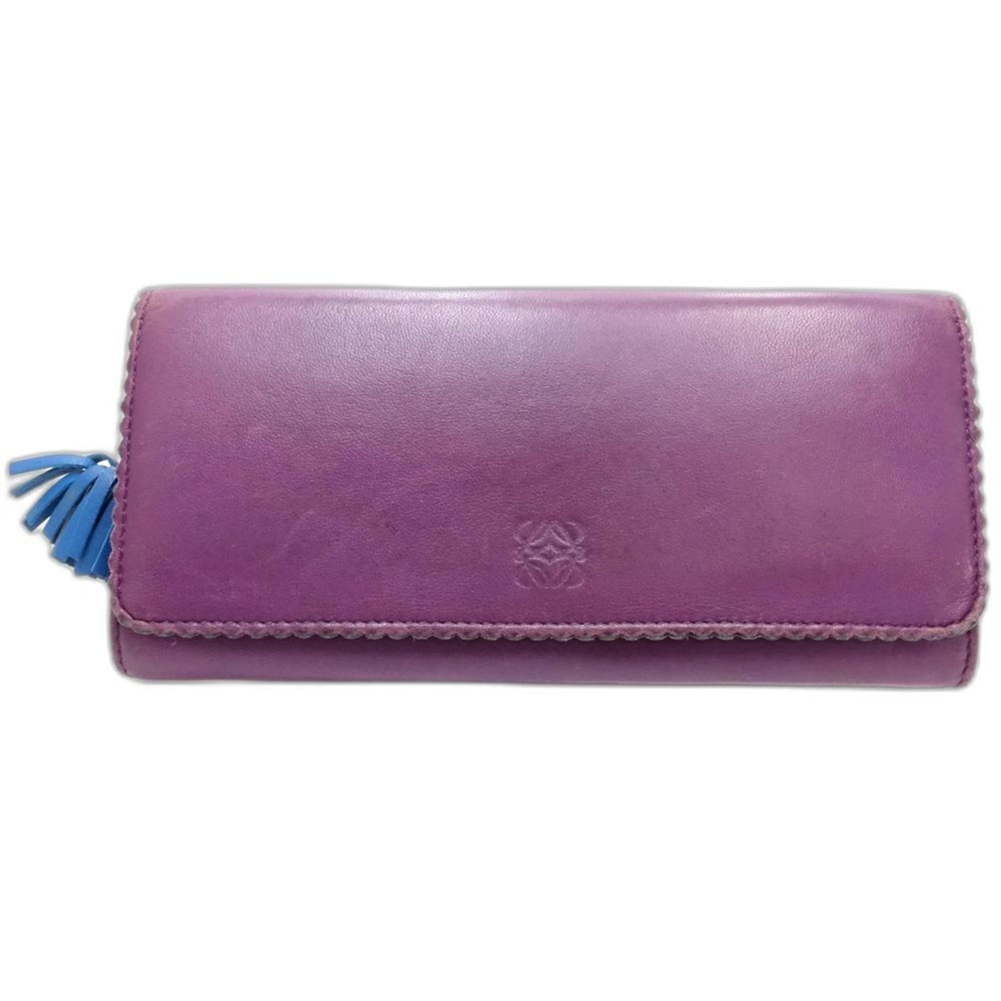 Leather Long Wallet (Bi-Fold) (Pre-Owned) - Loewe - Modalova