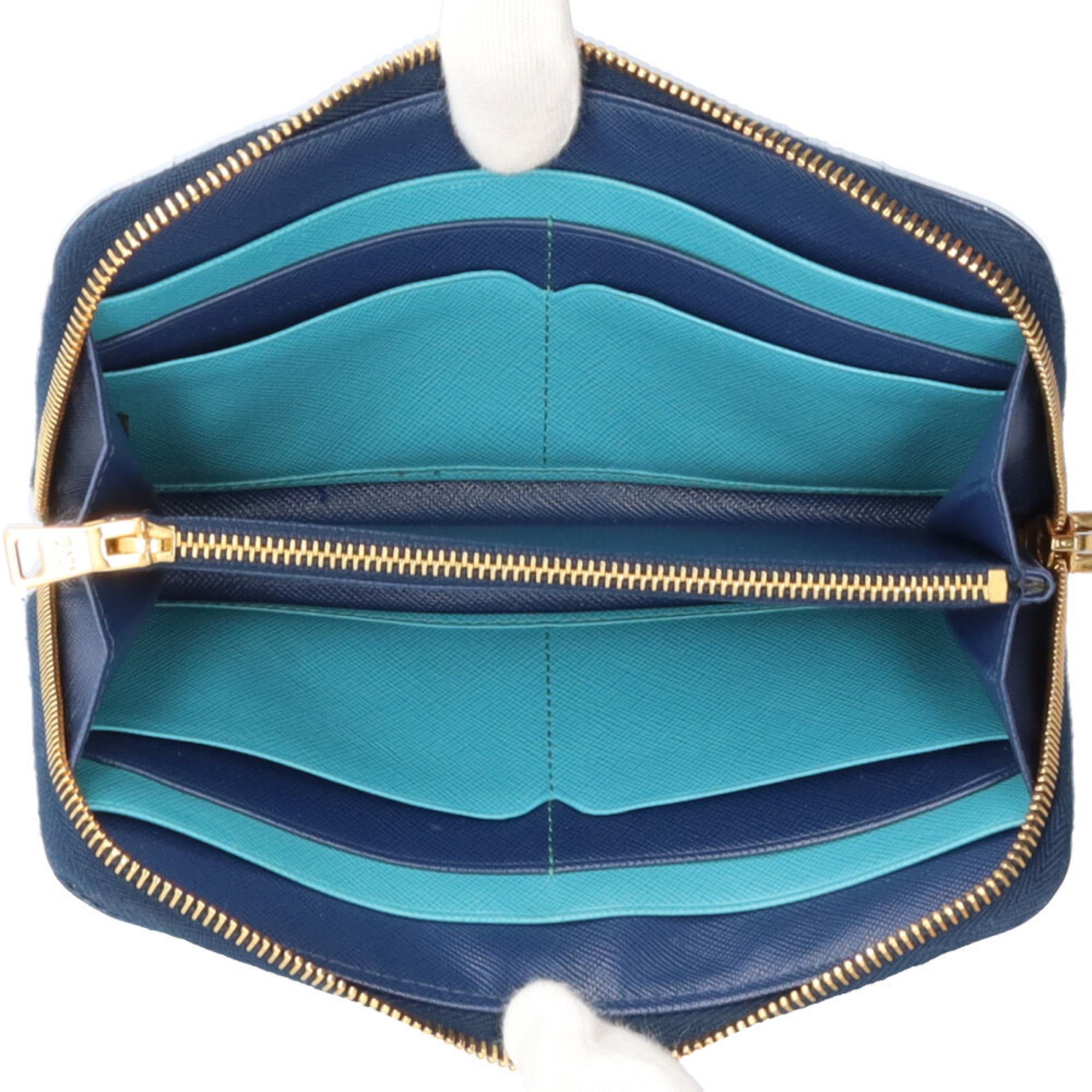 Leather Long Wallet (Bi-Fold) (Pre-Owned) - Prada - Modalova