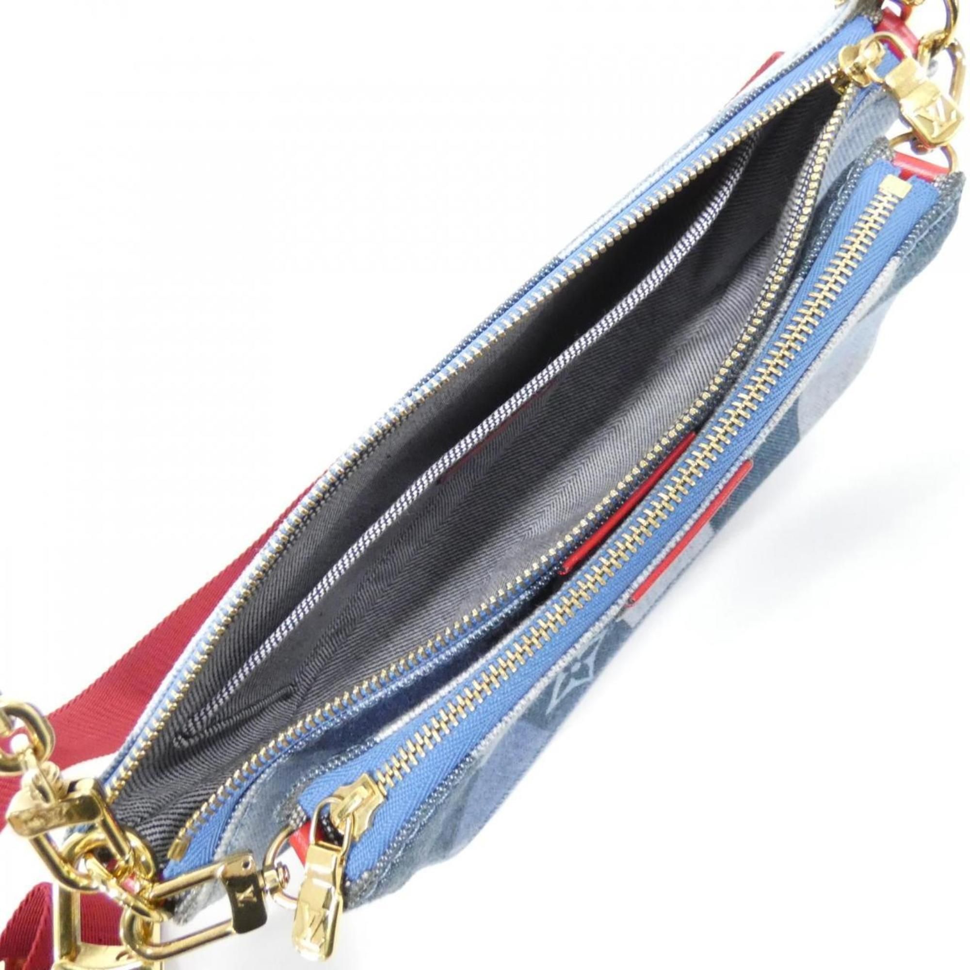 Monogram Denim Canvas Pochette Shoulder Bag (Pre-Owned) - Louis Vuitton - Modalova