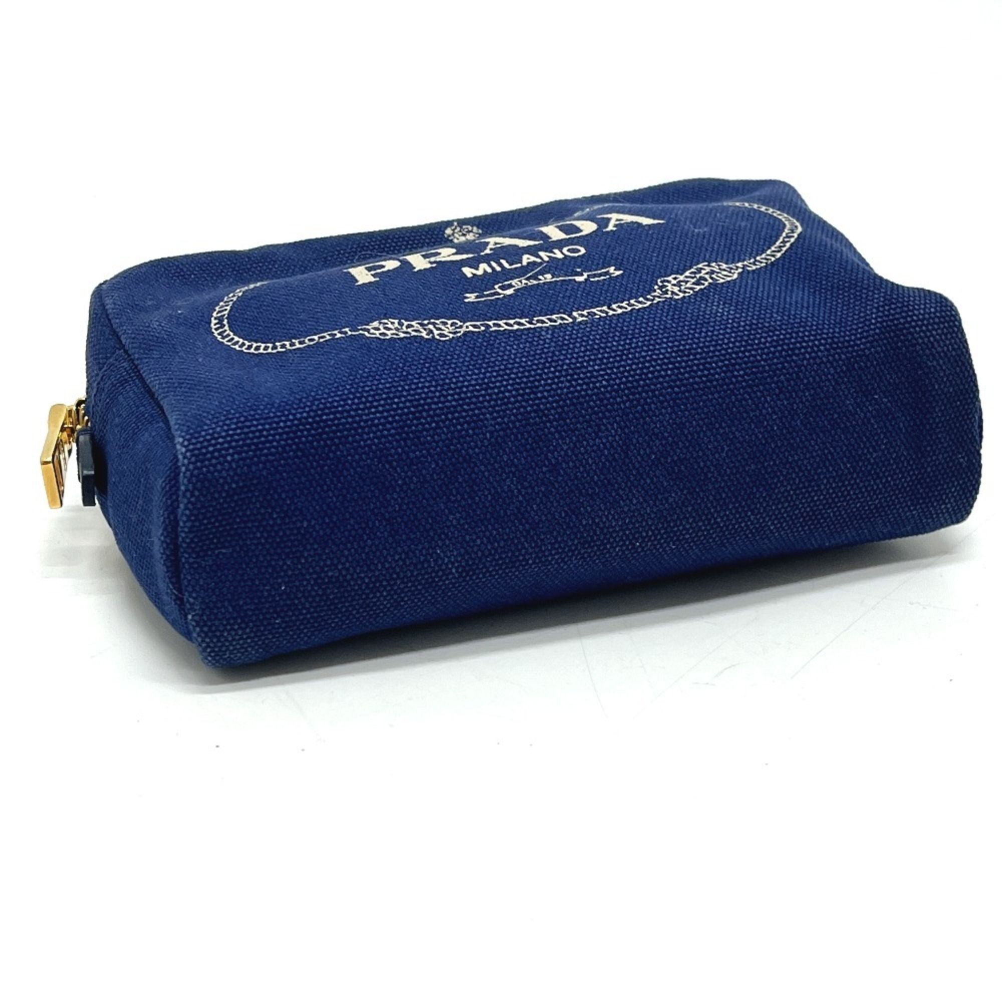 Prada Blue Canvas Pouch (Pre-Owned) - Prada - Modalova