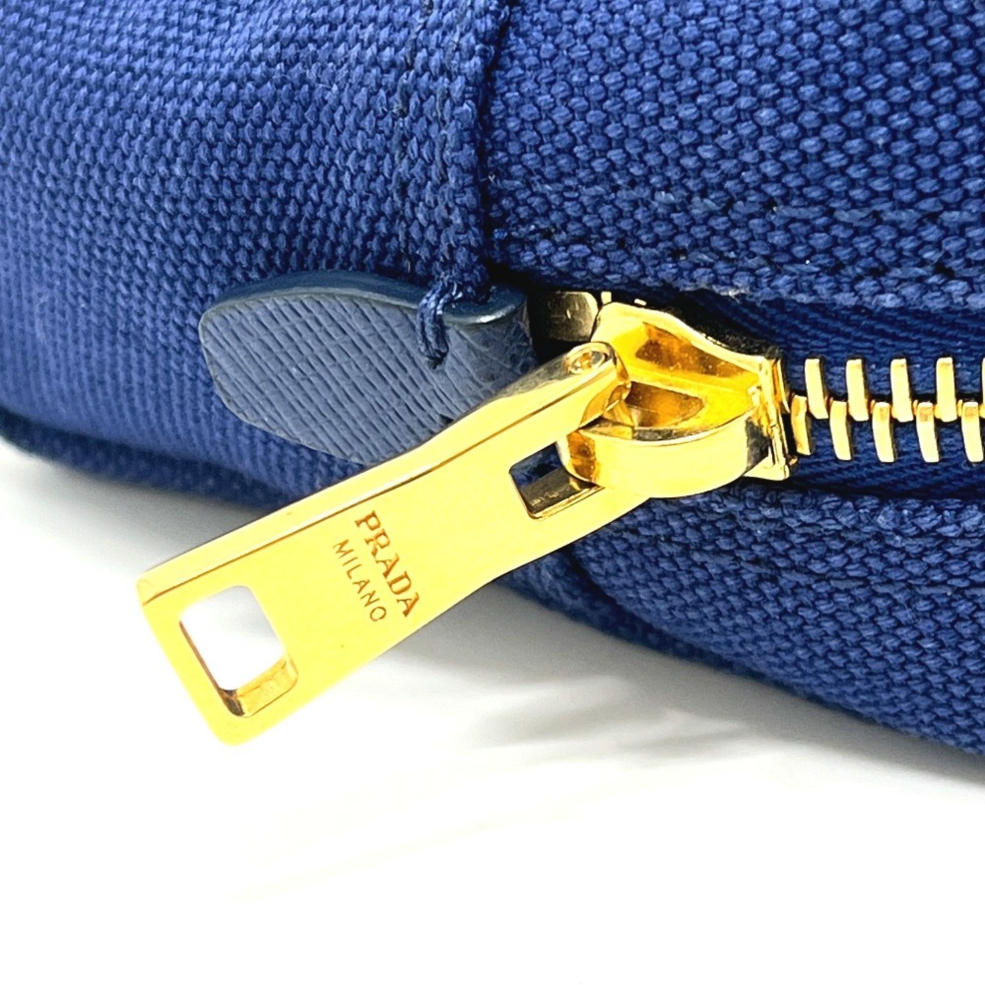 Prada Blue Canvas Pouch (Pre-Owned) - Prada - Modalova