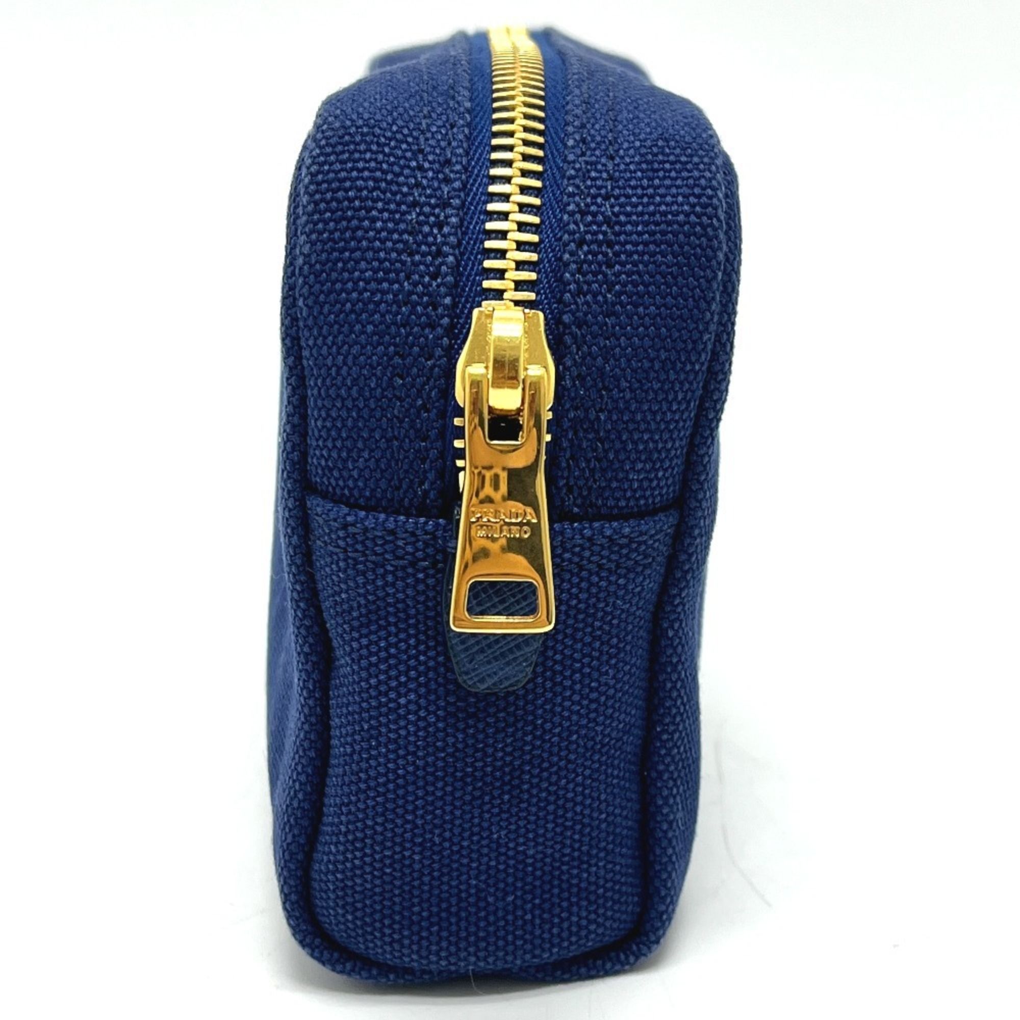 Prada Blue Canvas Pouch (Pre-Owned) - Prada - Modalova