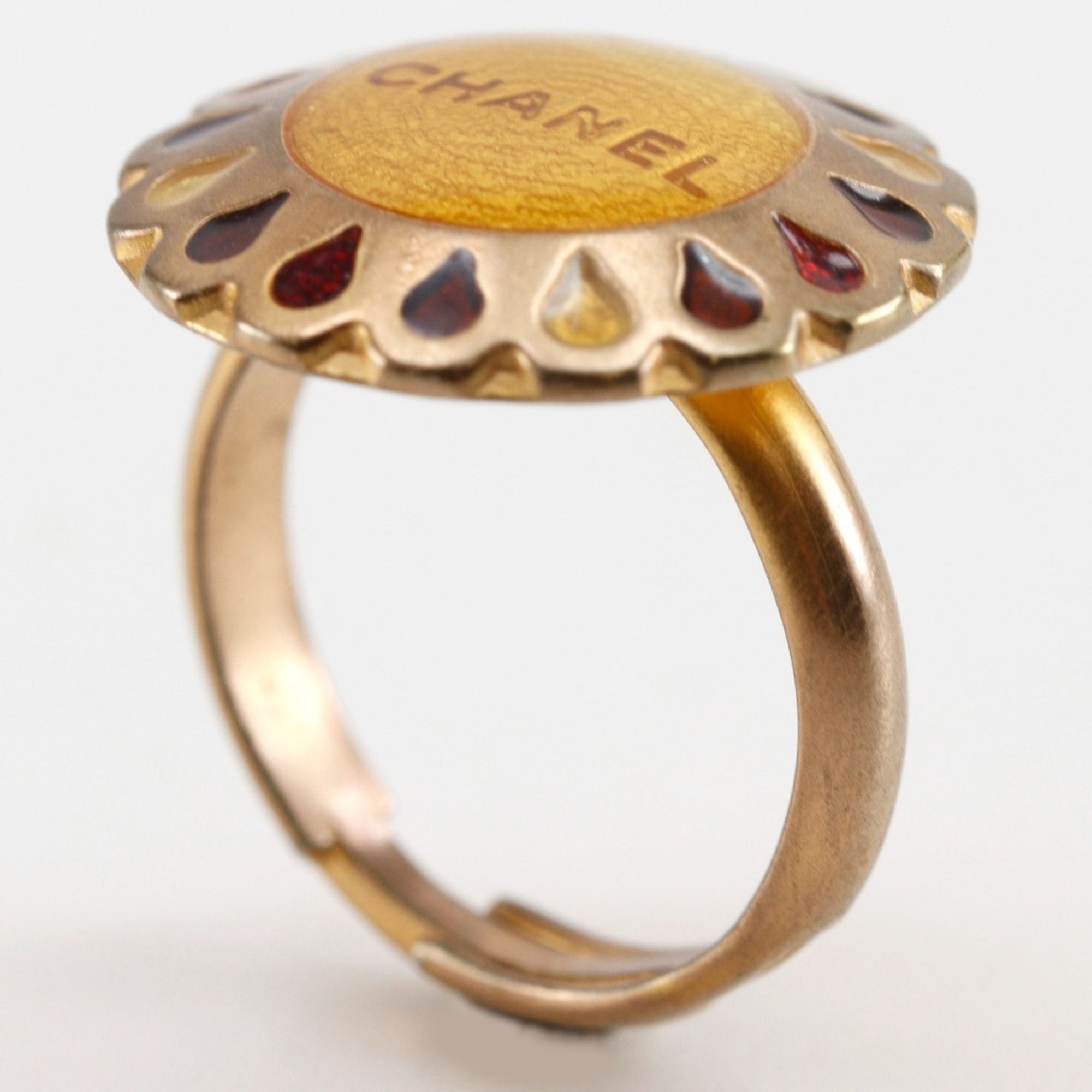 Gold Plating Band Ring (Pre-Owned) - Chanel - Modalova