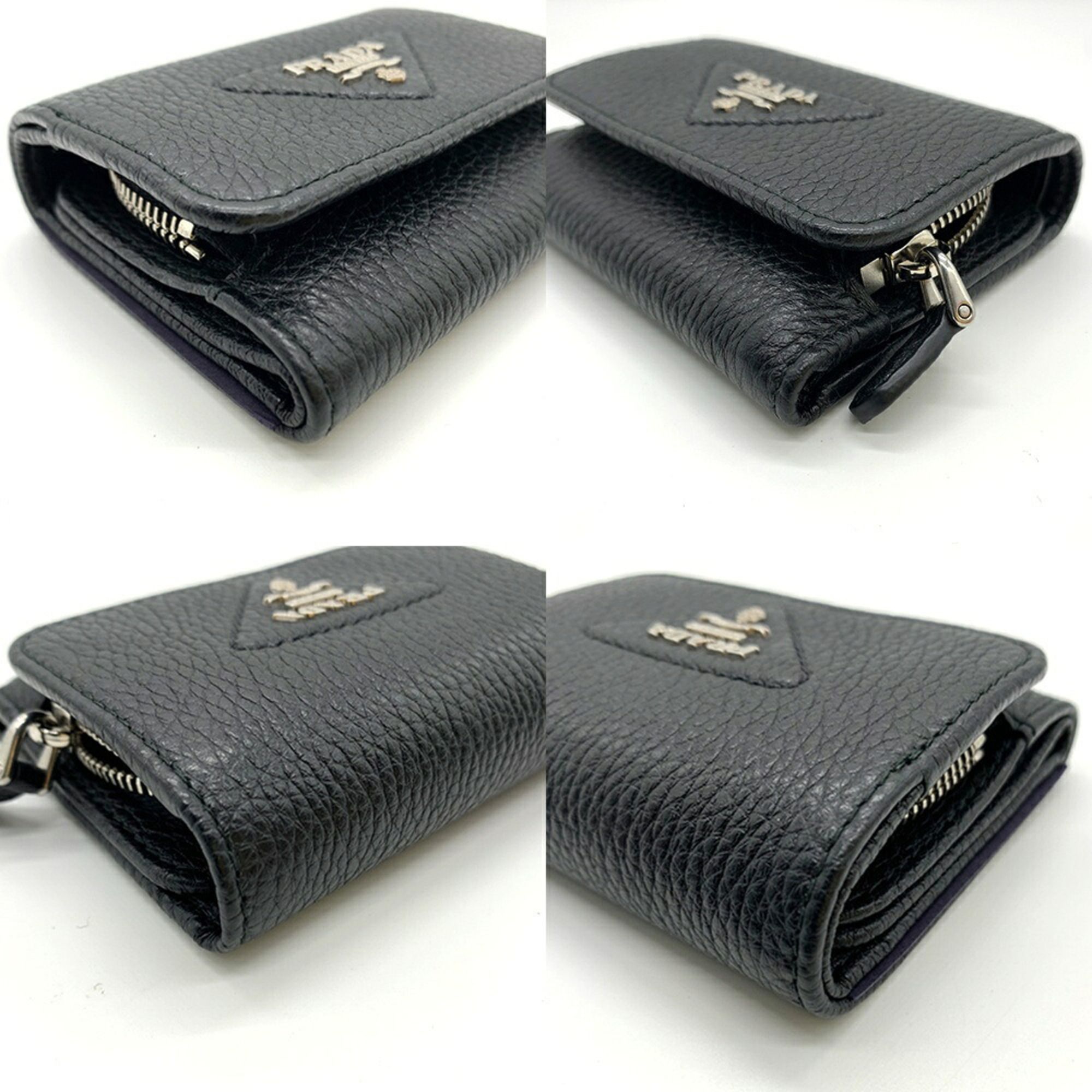 Leather Wallet (Tri-Fold) (Pre-Owned) - Prada - Modalova