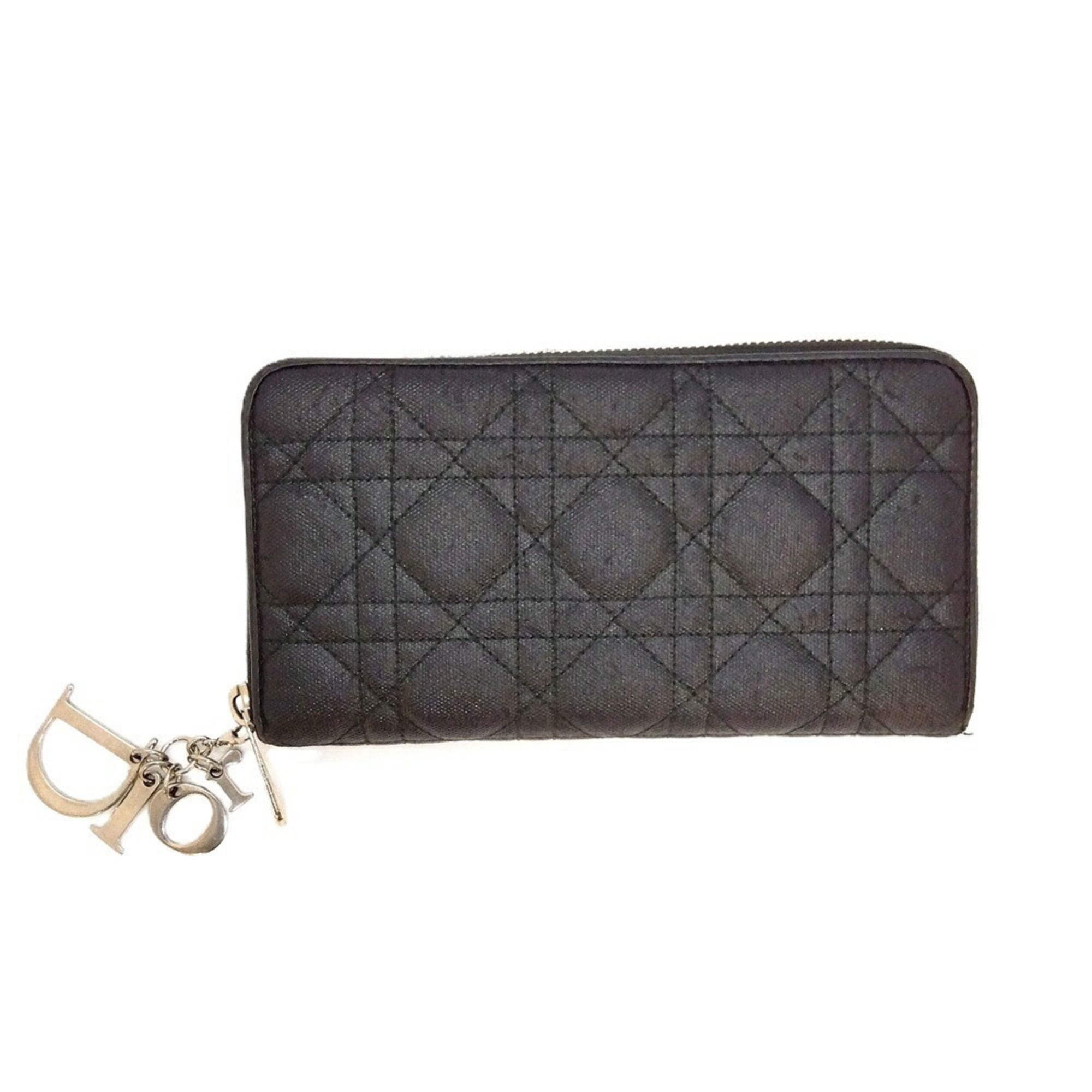 Coated Canvas Long Wallet (Bi-Fold) (Pre-Owned) - Christian Dior - Modalova