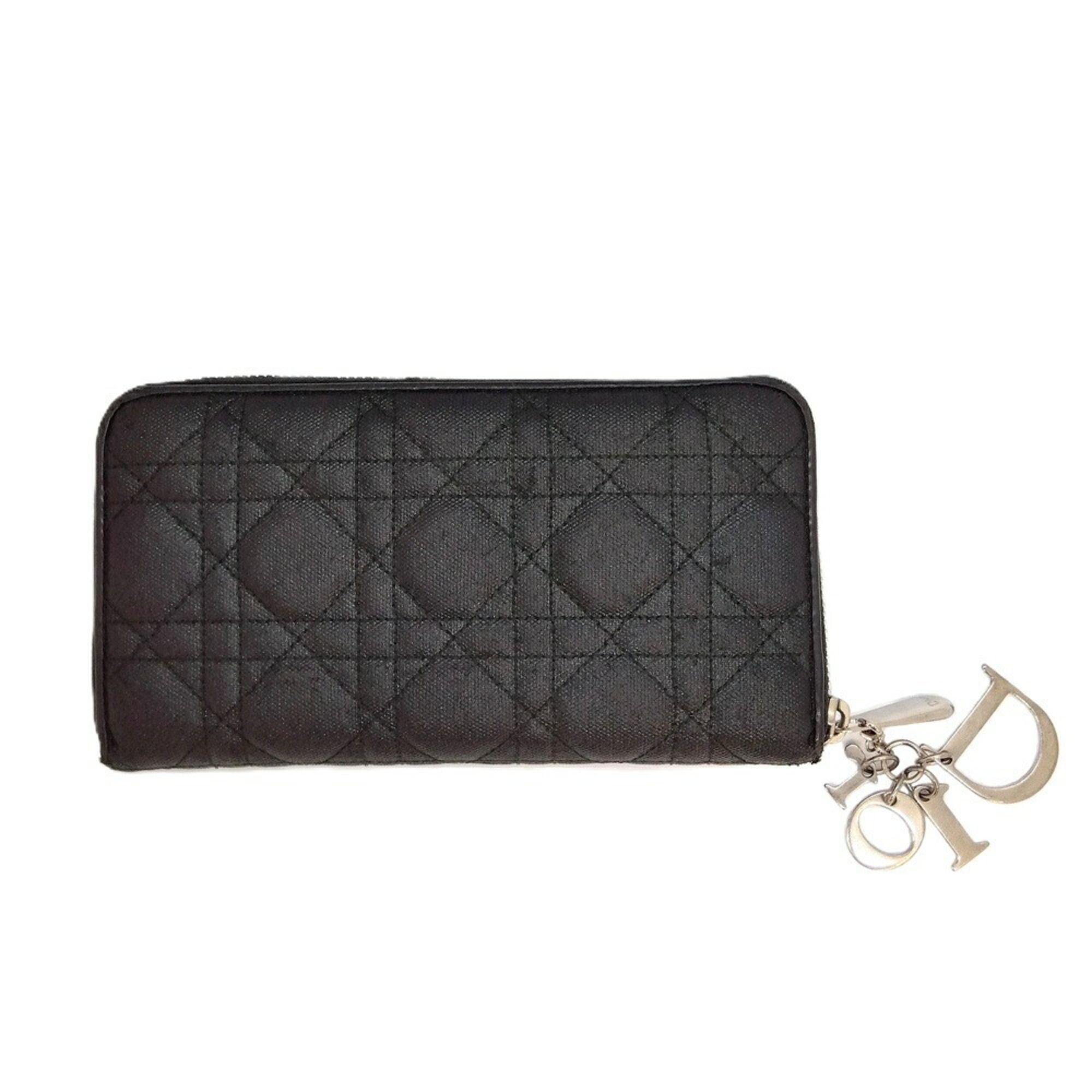 Coated Canvas Long Wallet (Bi-Fold) (Pre-Owned) - Christian Dior - Modalova