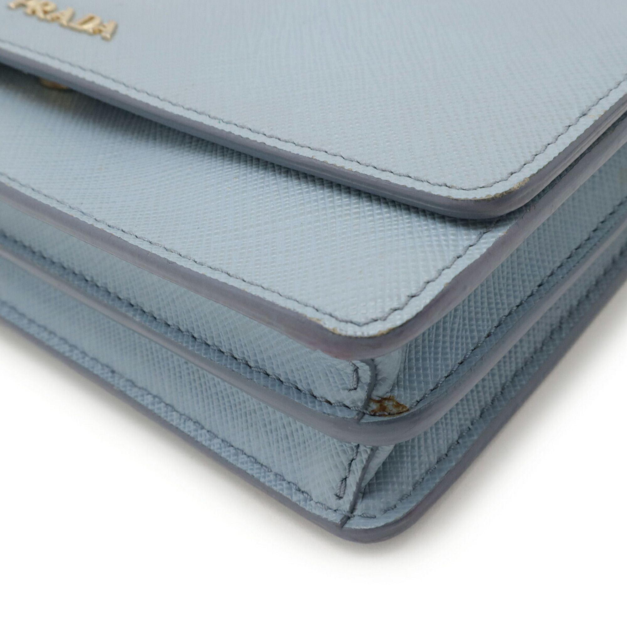 Saffiano Light Saffiano Leather Chain/Shoulder Wallet (Pre-Owned) - Prada - Modalova