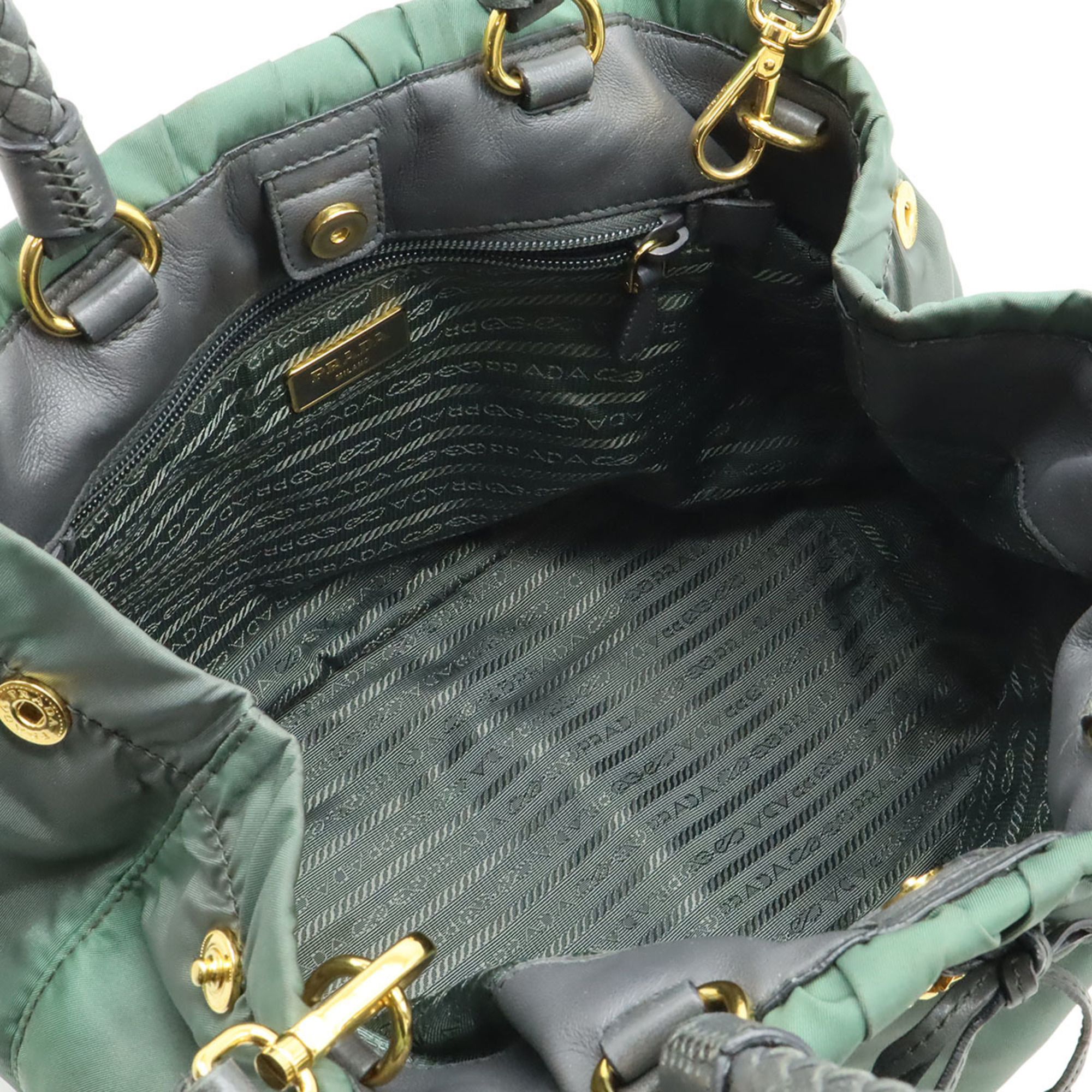 Nylon Leather Handbag Shoulder Bag (Pre-Owned) - Prada - Modalova