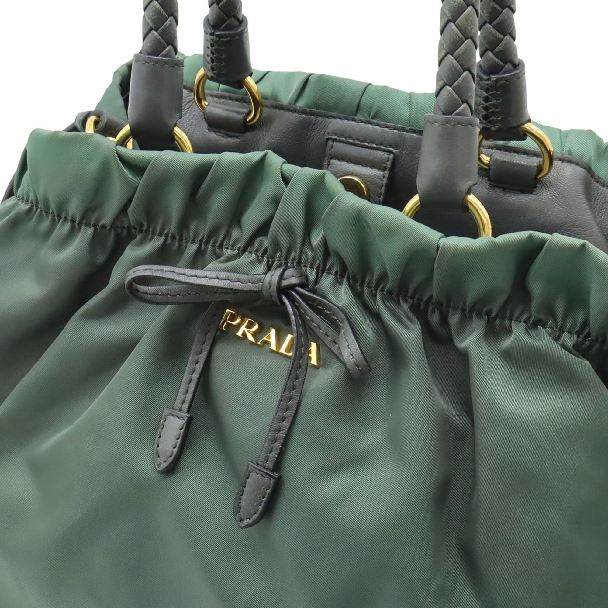 Nylon Leather Handbag Shoulder Bag (Pre-Owned) - Prada - Modalova