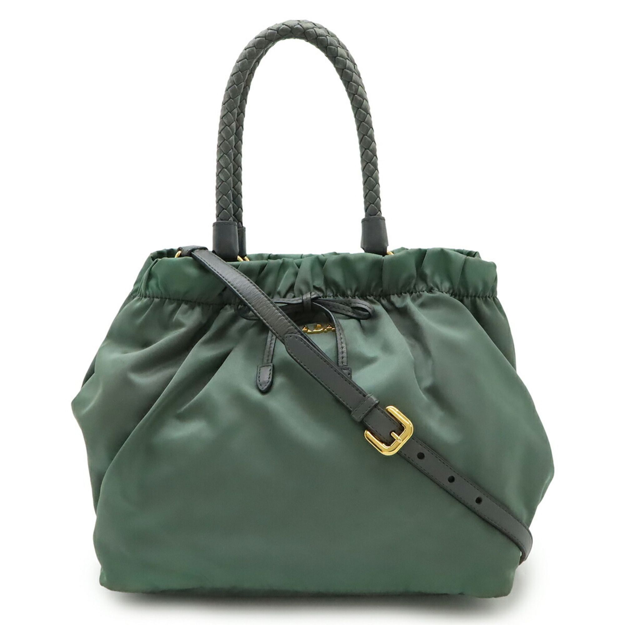Nylon Leather Handbag Shoulder Bag (Pre-Owned) - Prada - Modalova