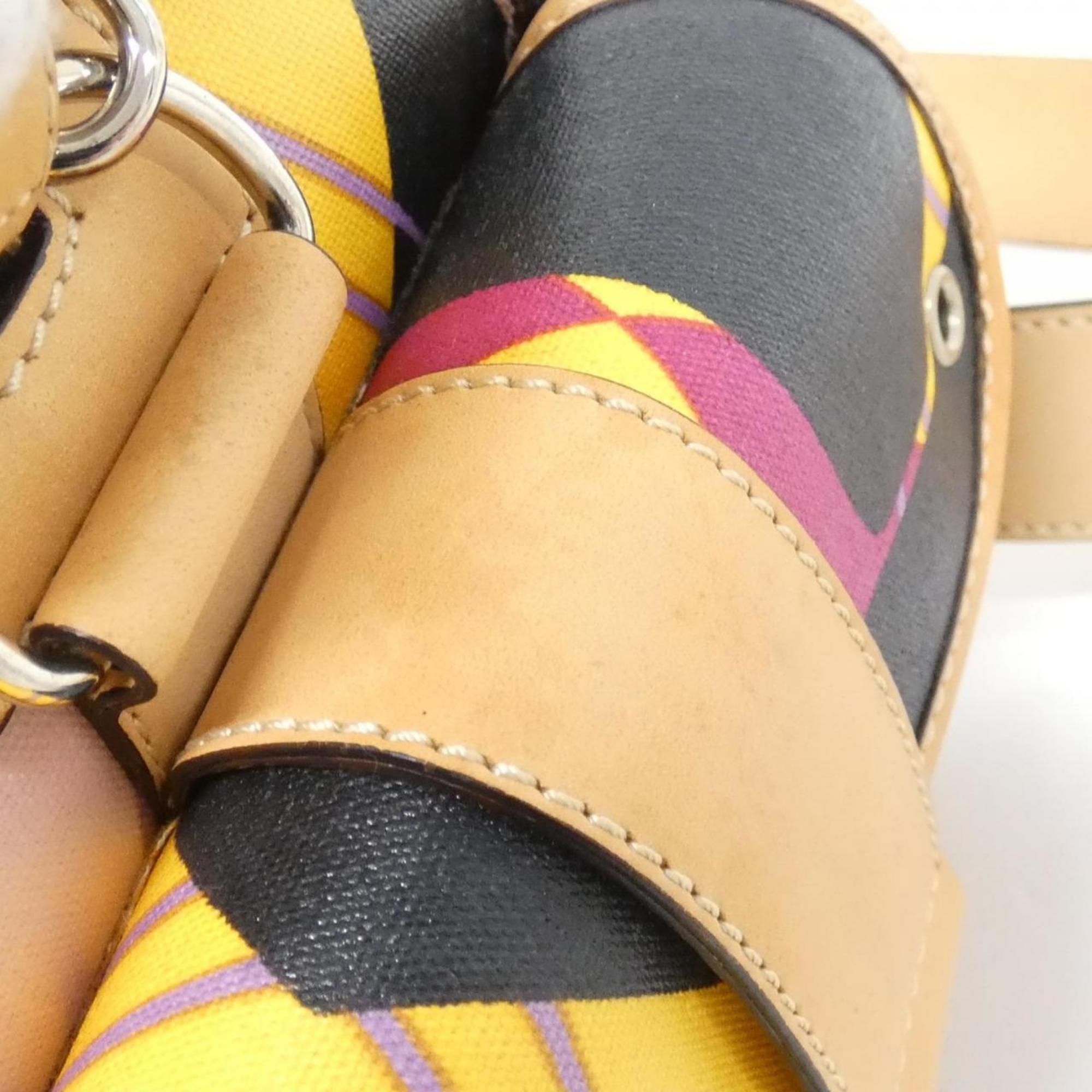 Coated Canvas Leather Boston Bag (Pre-Owned) - Christian Dior - Modalova