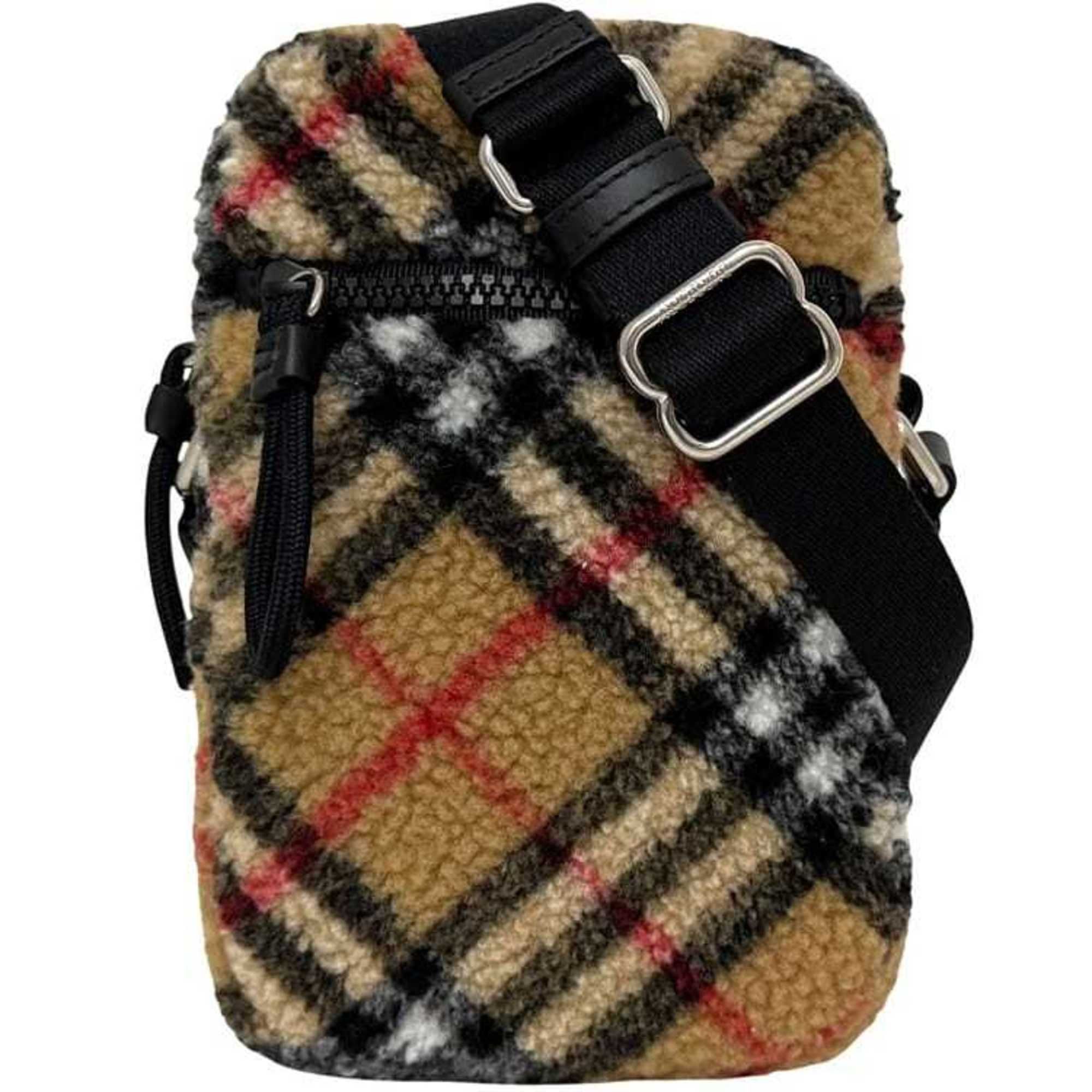 Wool Leather Shoulder Bag (Pre-Owned) - Burberry - Modalova