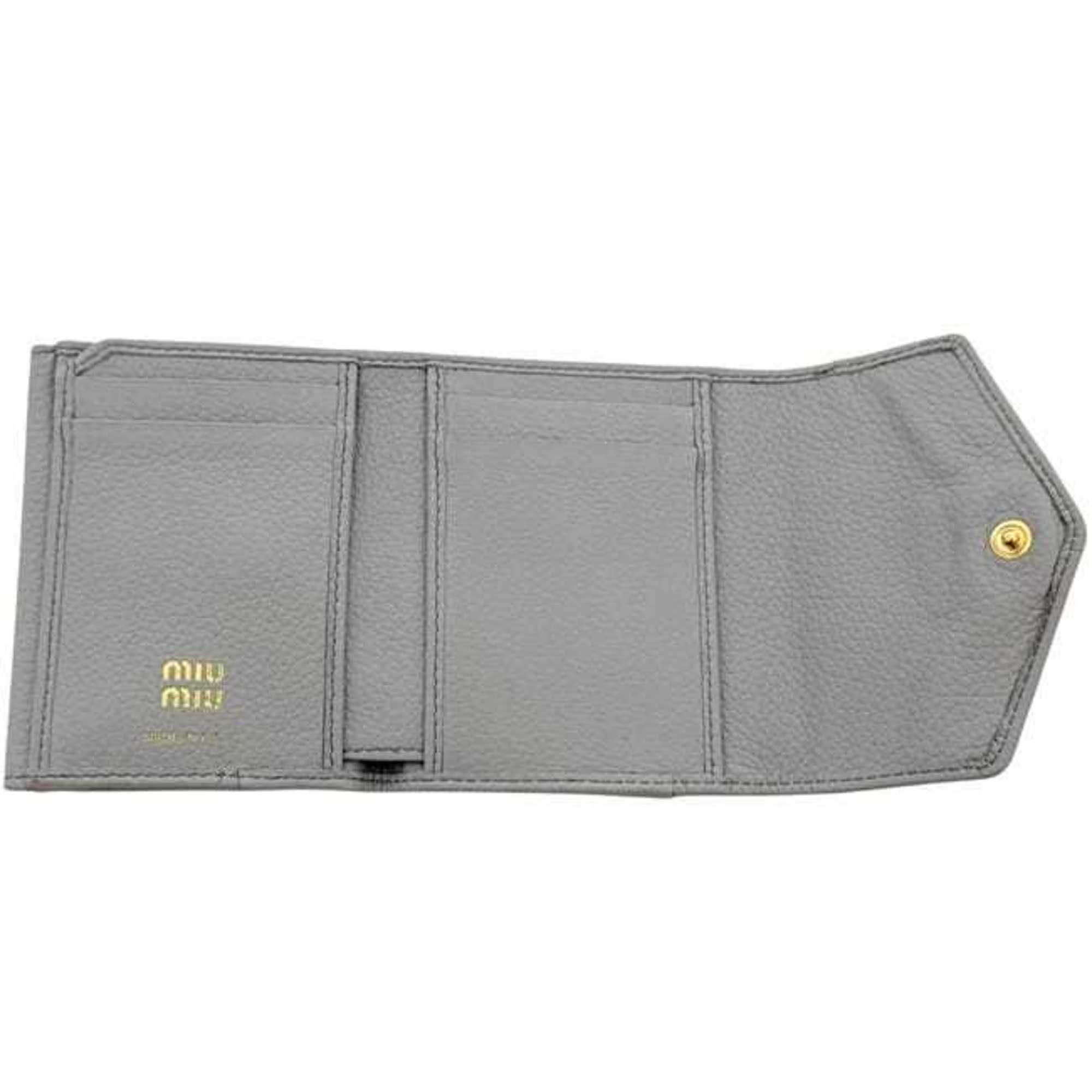Leather Wallet (Tri-Fold) (Pre-Owned) - Miu Miu - Modalova