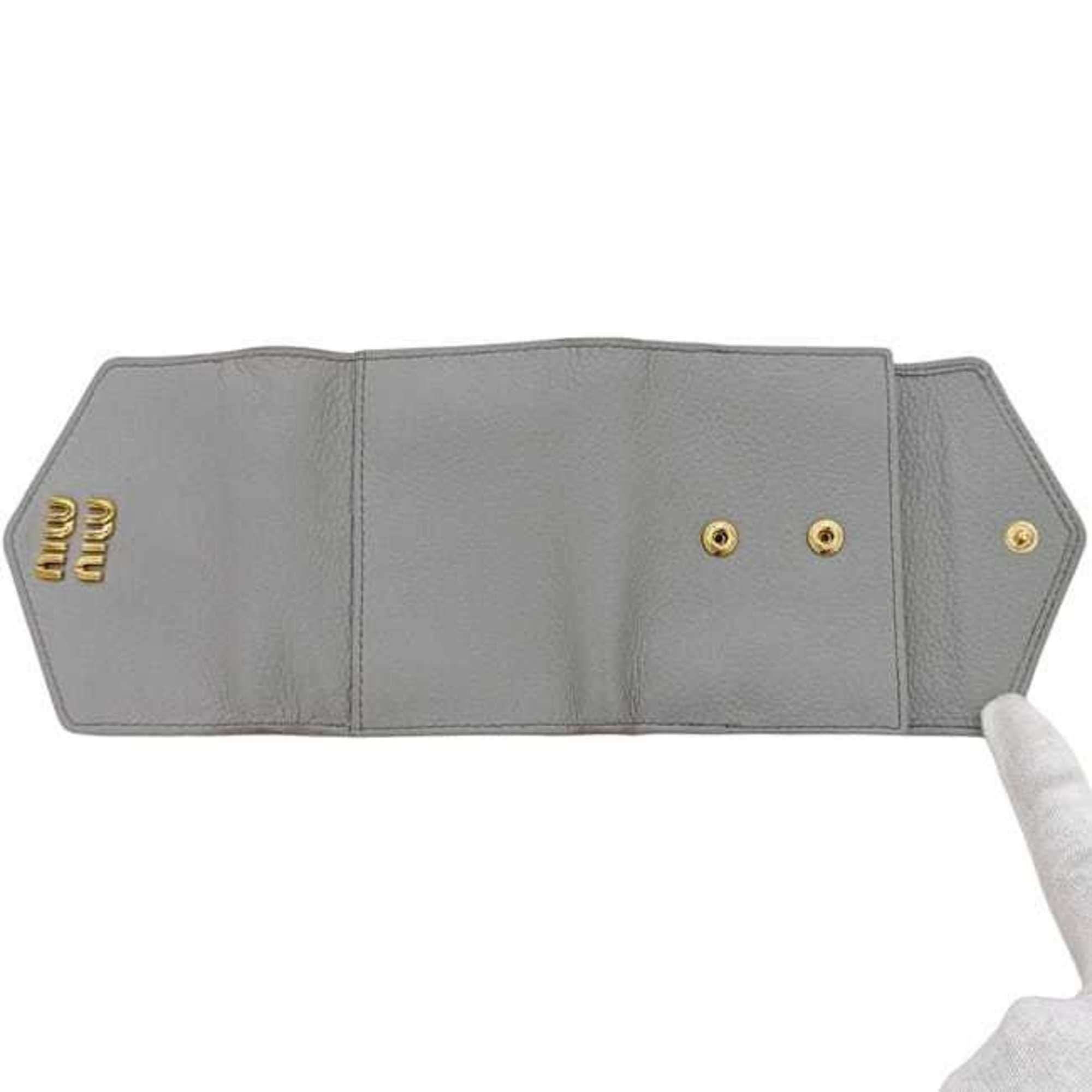 Leather Wallet (Tri-Fold) (Pre-Owned) - Miu Miu - Modalova