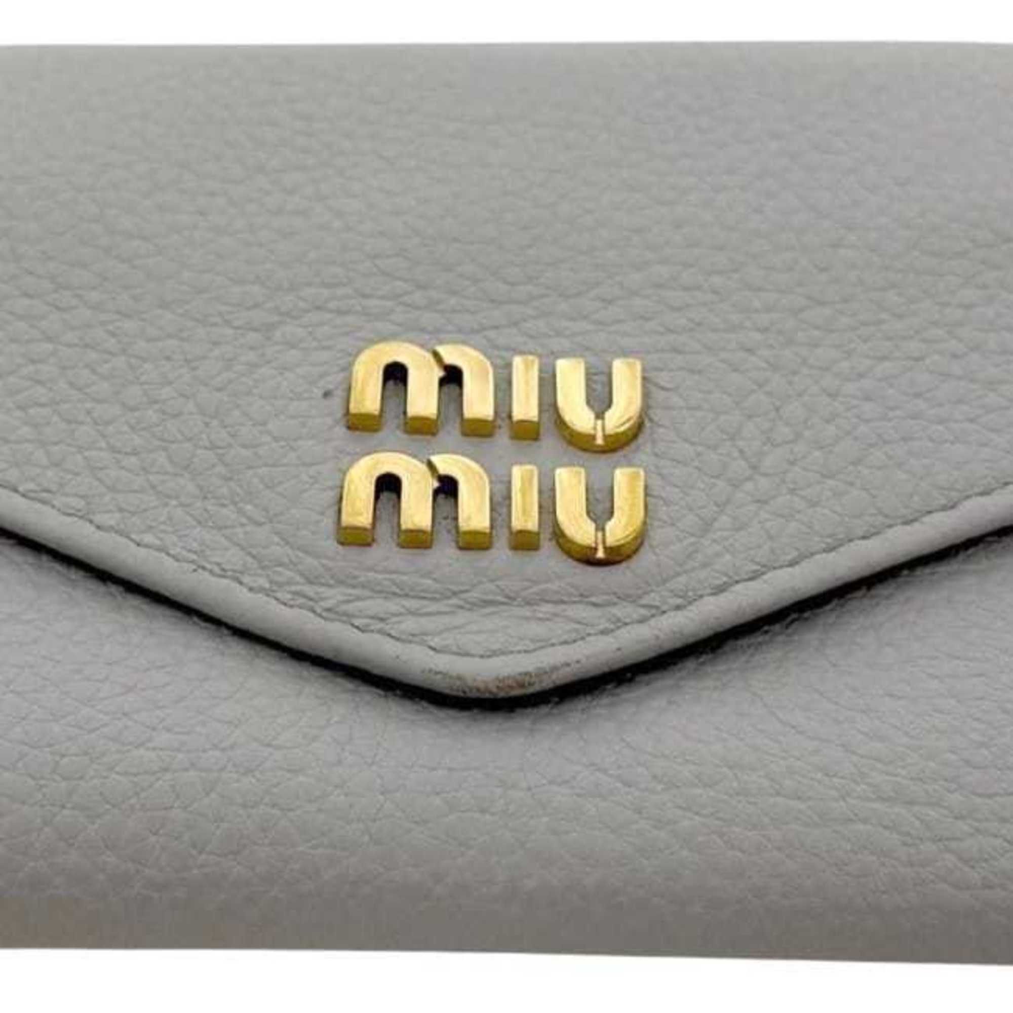 Leather Wallet (Tri-Fold) (Pre-Owned) - Miu Miu - Modalova